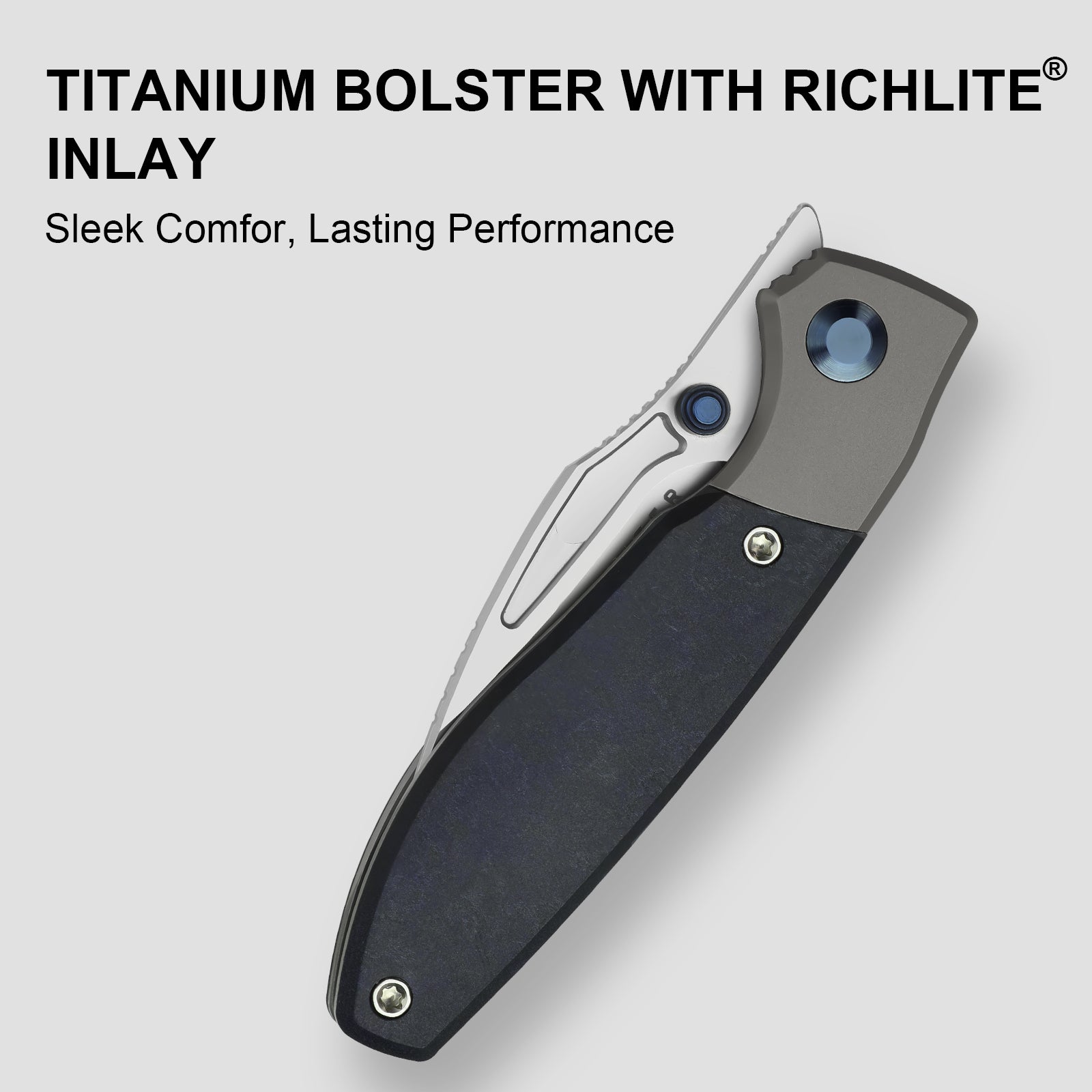 Shrike | S45VN | Titanium & Richlite | Front Flipper | Ki3746A3