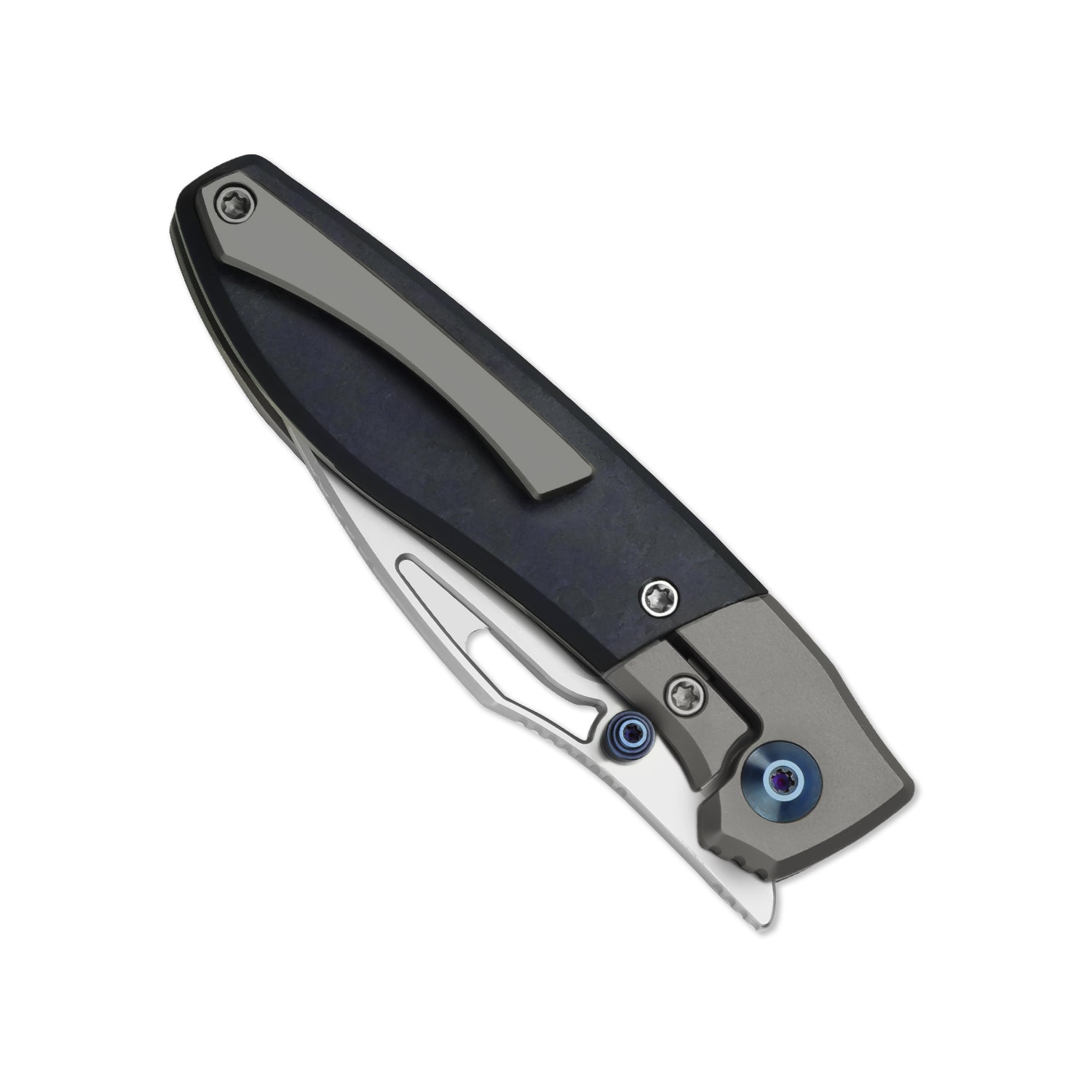 Shrike | S45VN | Titanium & Richlite | Front Flipper | KizerB™ 3746A3