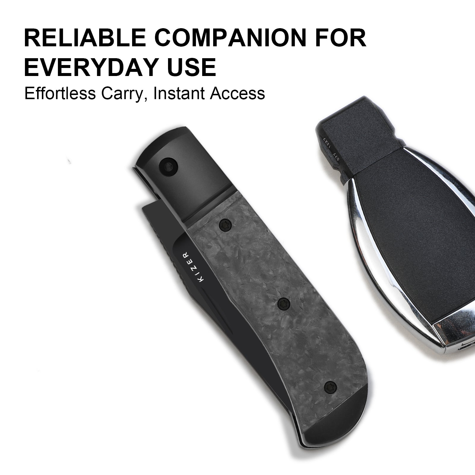 Trestle | S45VN | Titanium & Carbon Fiber | KizerB™ 3761A1