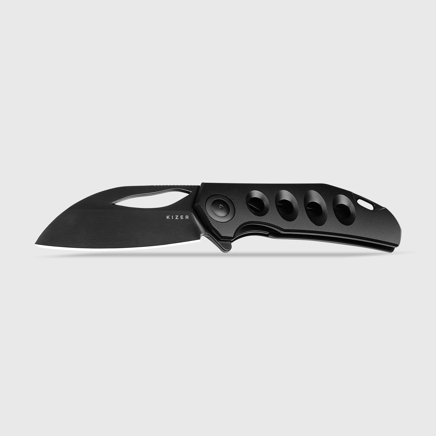 Hawk | M390 Polished DLC | Titanium | KizerB™ 4683A1