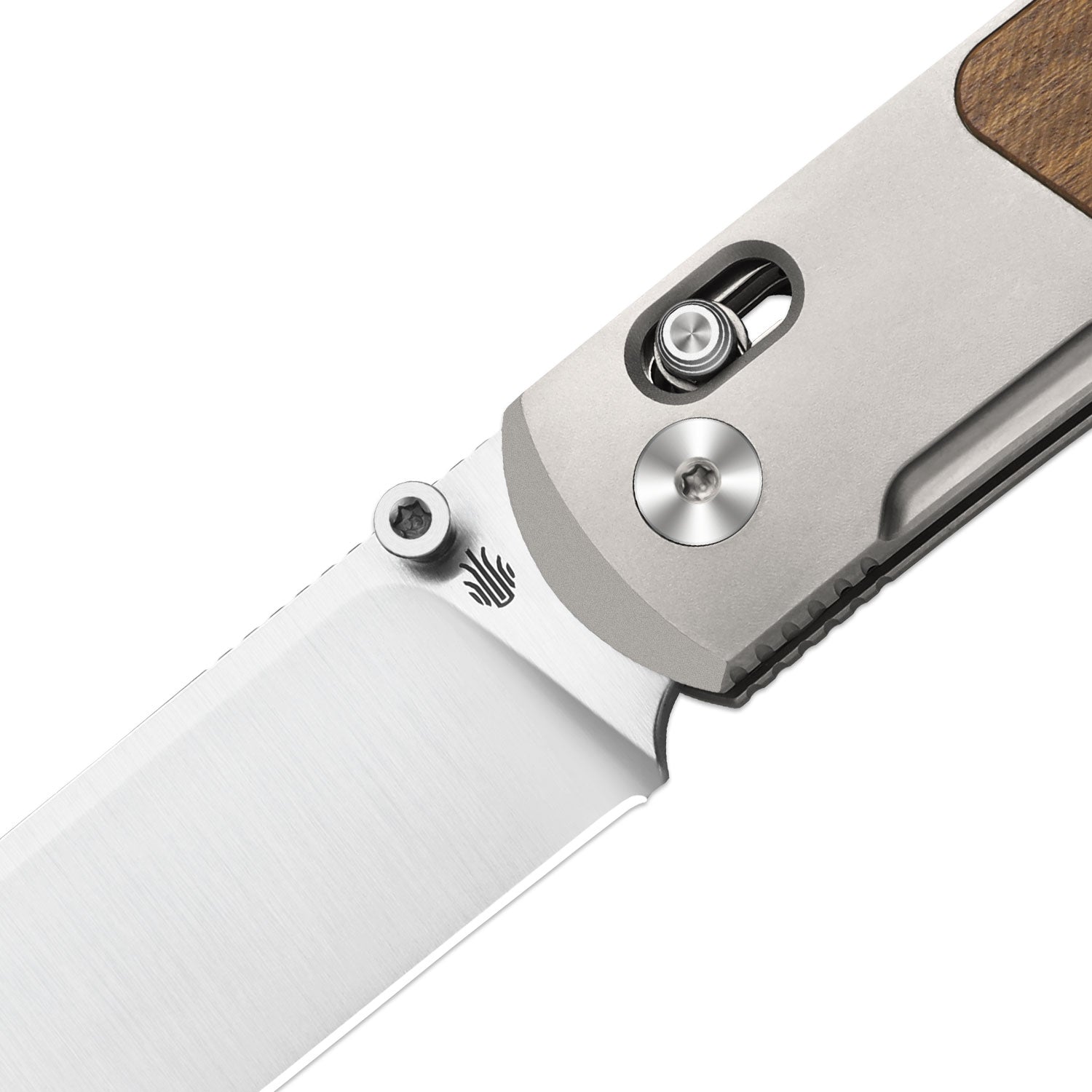 Tycho | S45VN | Titanium & Mkuruti Wood | KizerB™ 4761A1