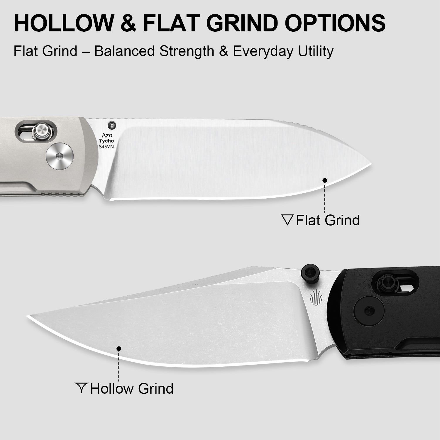 Tycho | S45VN | Titanium & Mkuruti Wood | KizerB™ 4761A1