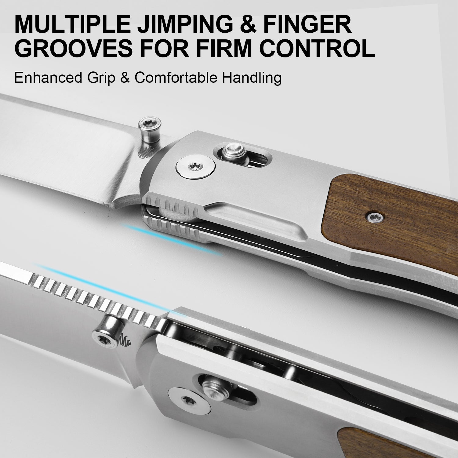 Tycho | S45VN | Titanium & Mkuruti Wood | Ki4761A1