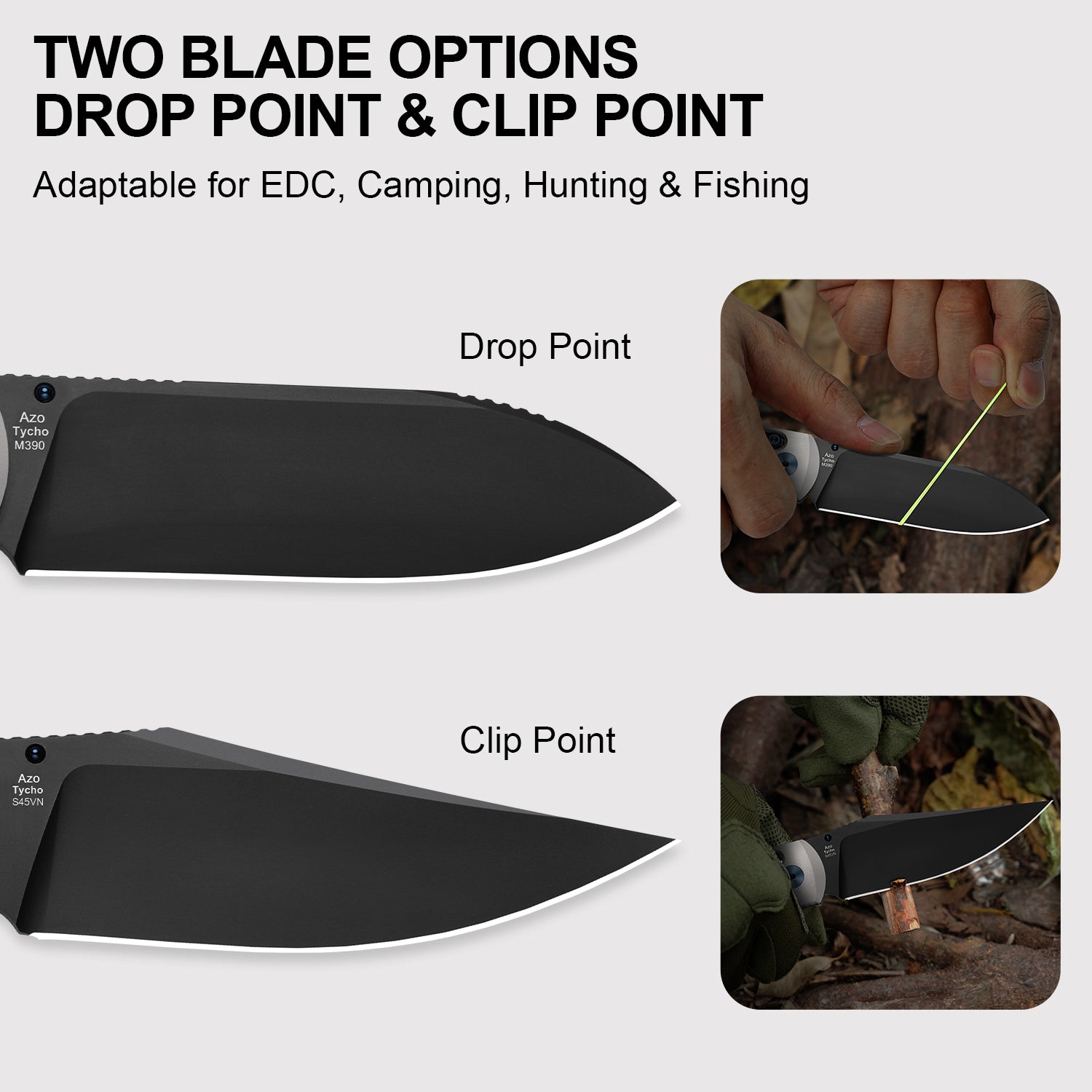 Tycho | S45VN | Titanium & Fat Carbon | Ki4761A3