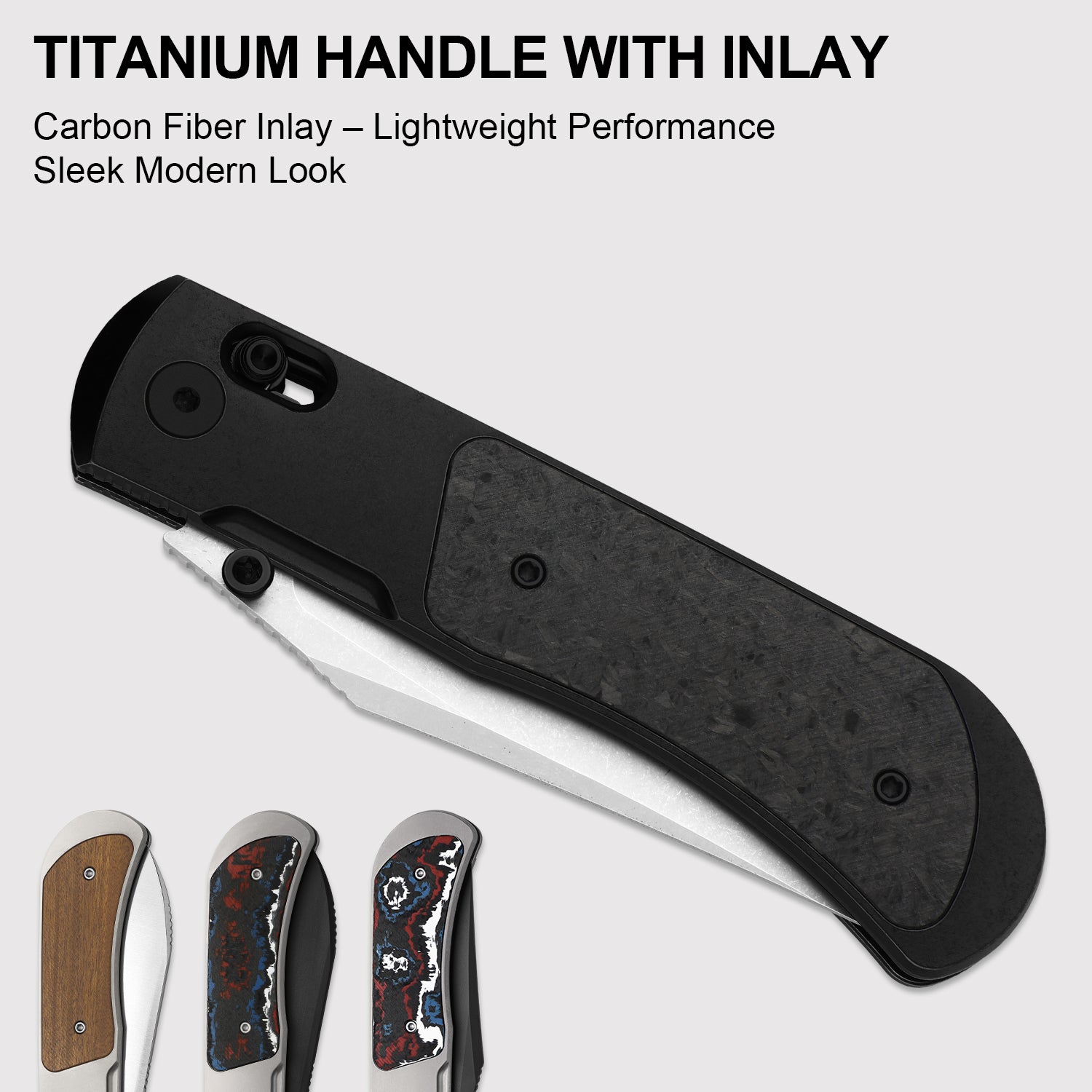 Tycho | M390 | Titanium & Carbon Fiber | KizerB™ 4761A4