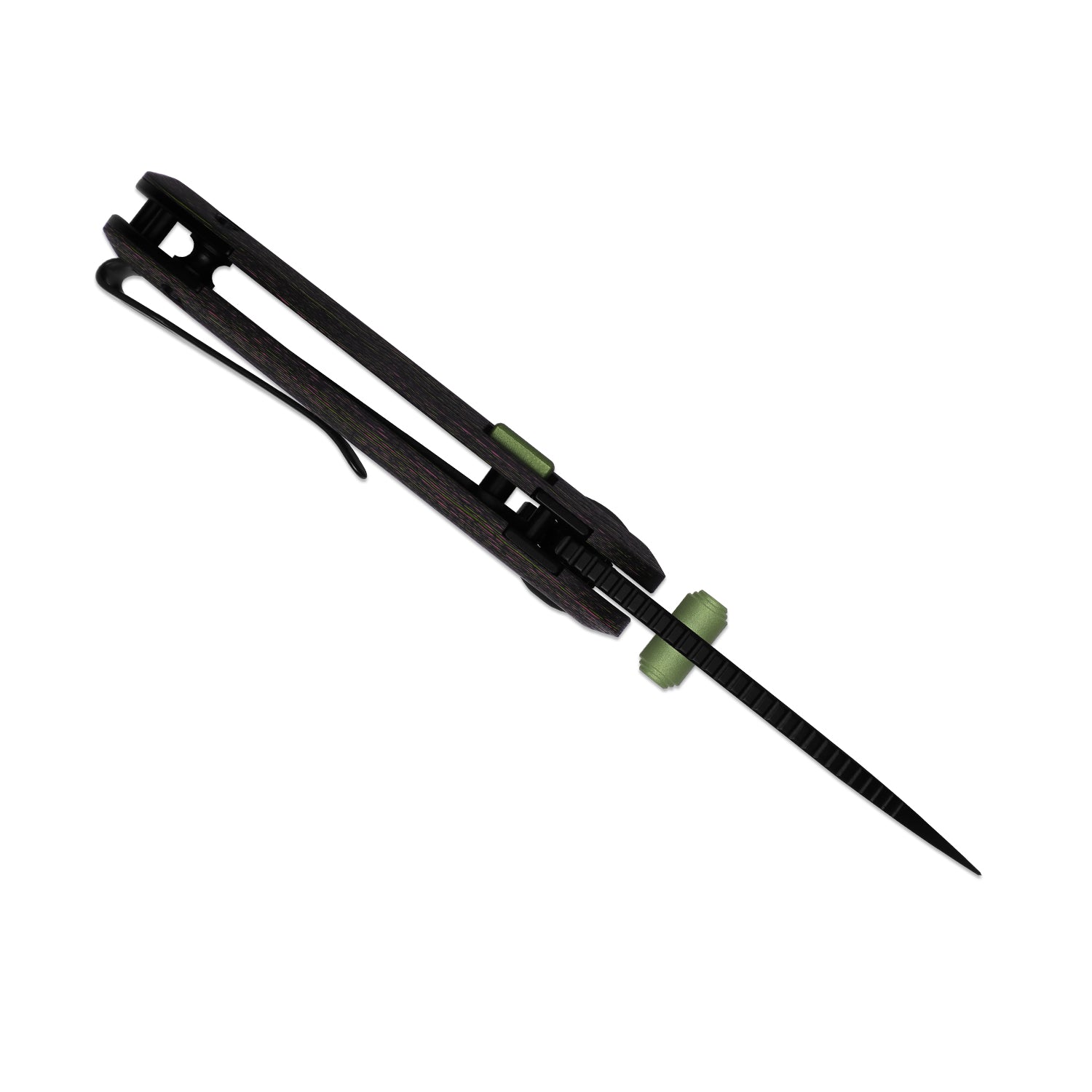 Microbe™ | 5Th Pocket Knife | Kizer Button Liner Lock™ | Camo Carbon Watermelon Sugar Handle | KizerB™ 2742A5