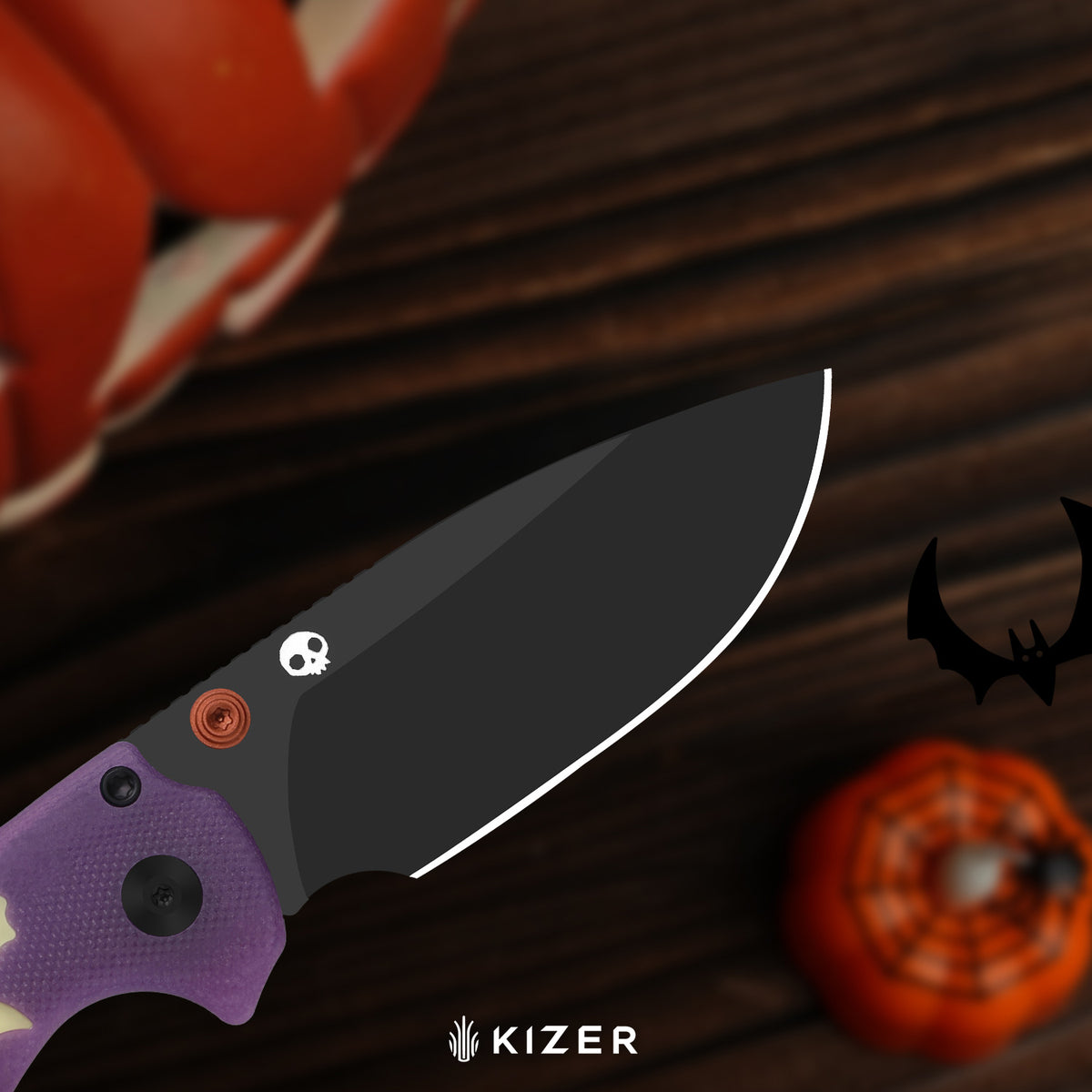 Halloween | C01C 2.9 BD | ELMAX | Dual-Color GID Handle | KizerB™ 3488.29BDHW1 | Halloween Special Edition