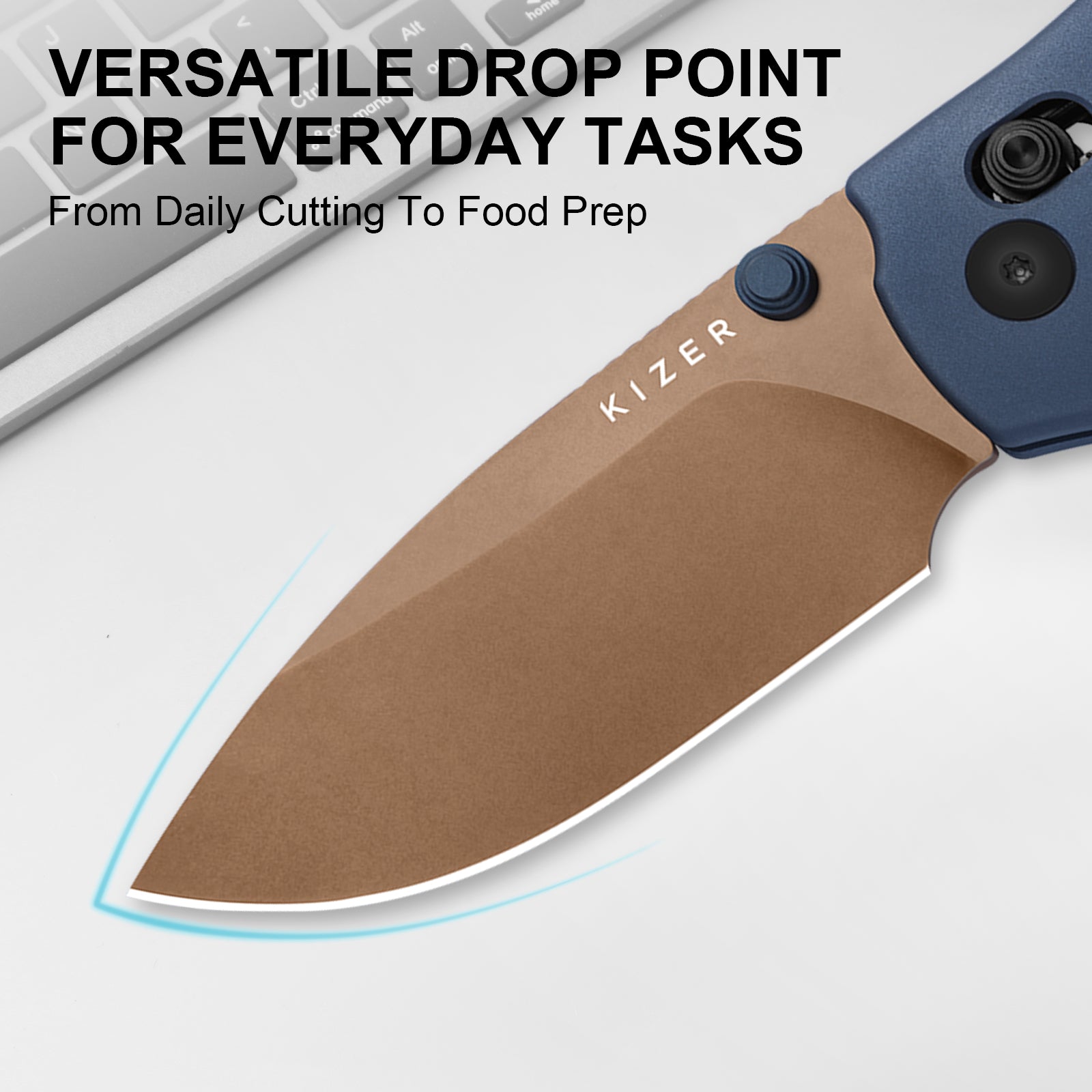 Sheepdog® Knives C01C | Kizer Clutch Lock™ | ELMAX | Aluminum | Sunset Metal PVD | KizerB™ 3488.29CDA1