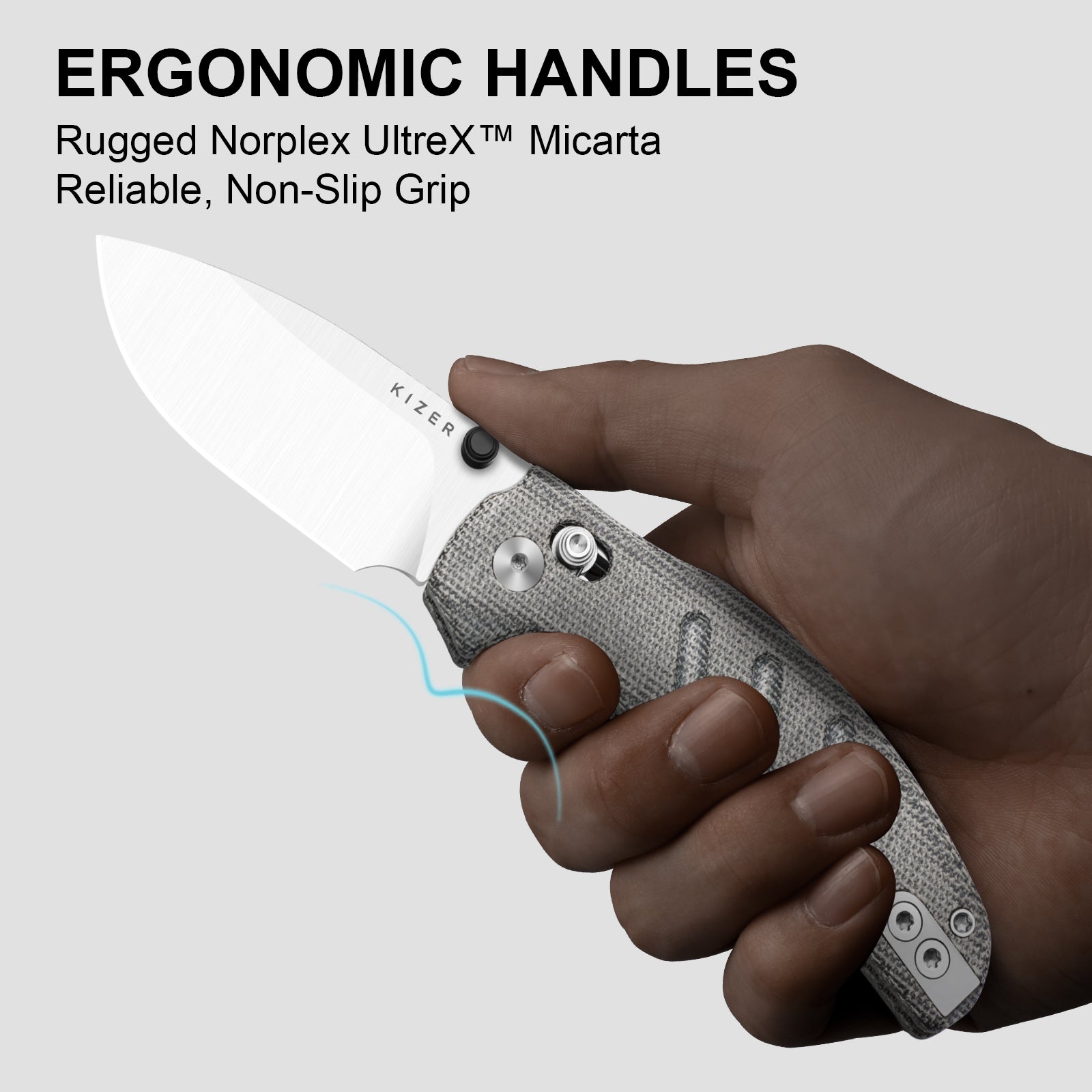 Sheepdog® Knives C01C | Kizer Clutch Lock™| ELMAX | Norplex UltreX™ Micarta | KizerB™ 3488.29CDA2