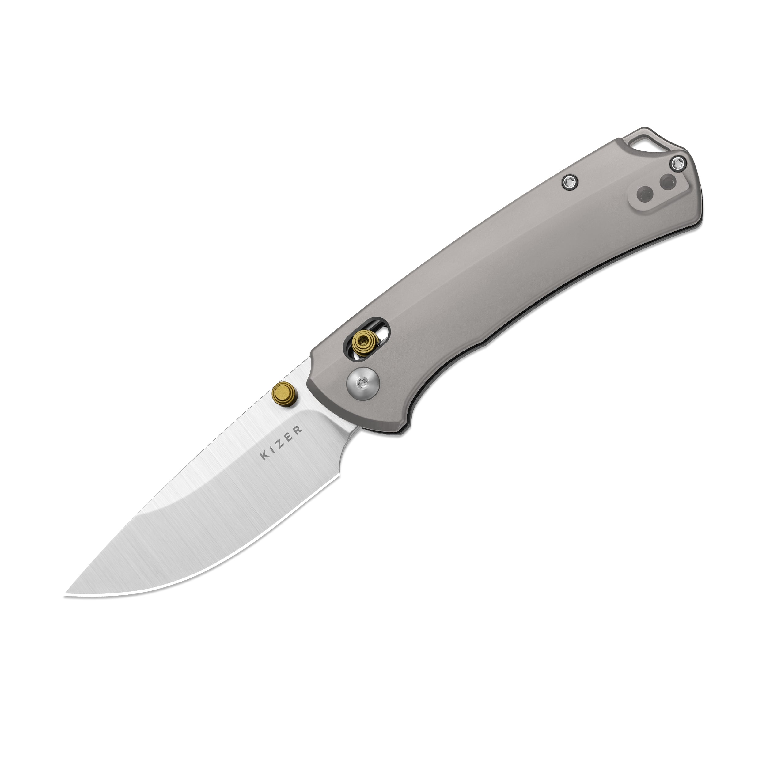 T1 CD | Kizer Clutch Lock™ | M390 | Titanium Handle | KizerB™ 3490.2CDA1