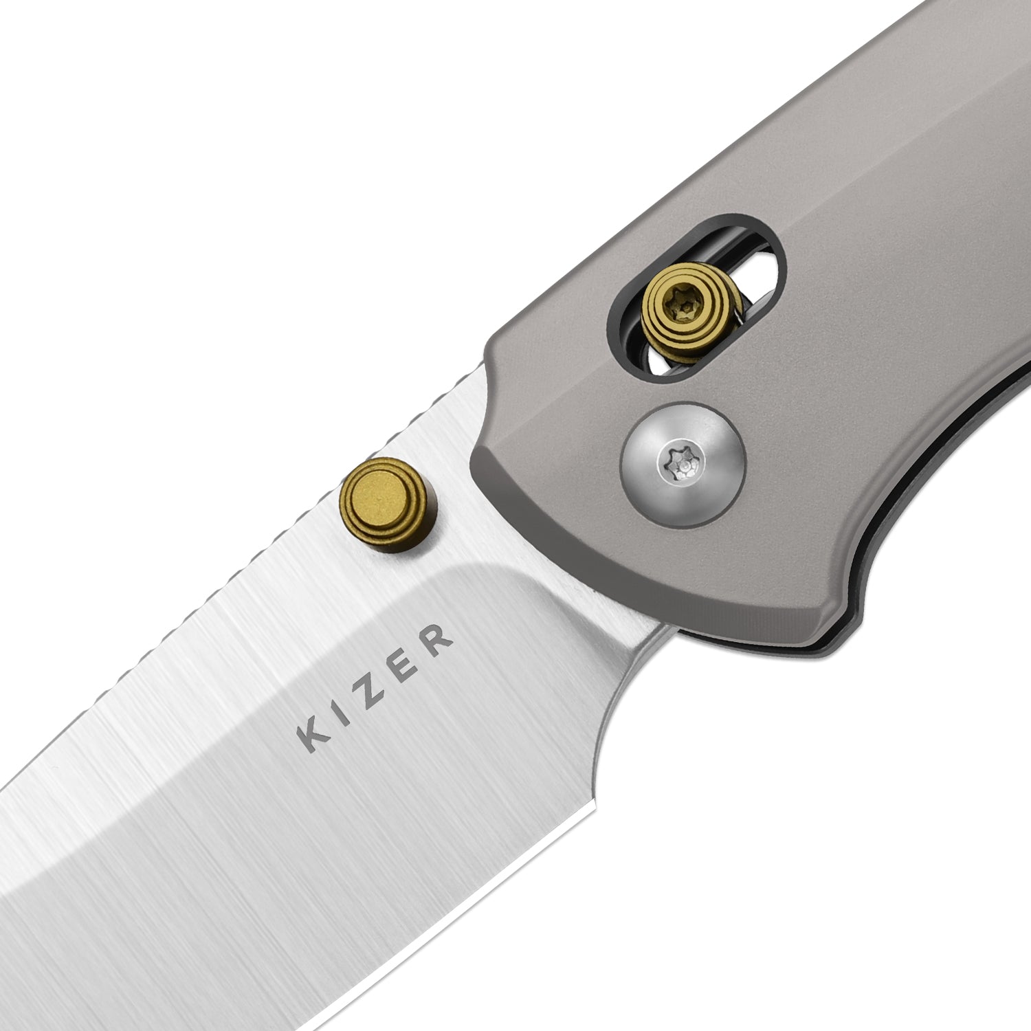 T1 CD | Kizer Clutch Lock™ | M390 | Titanium Handle | KizerB™ 3490.2CDA1