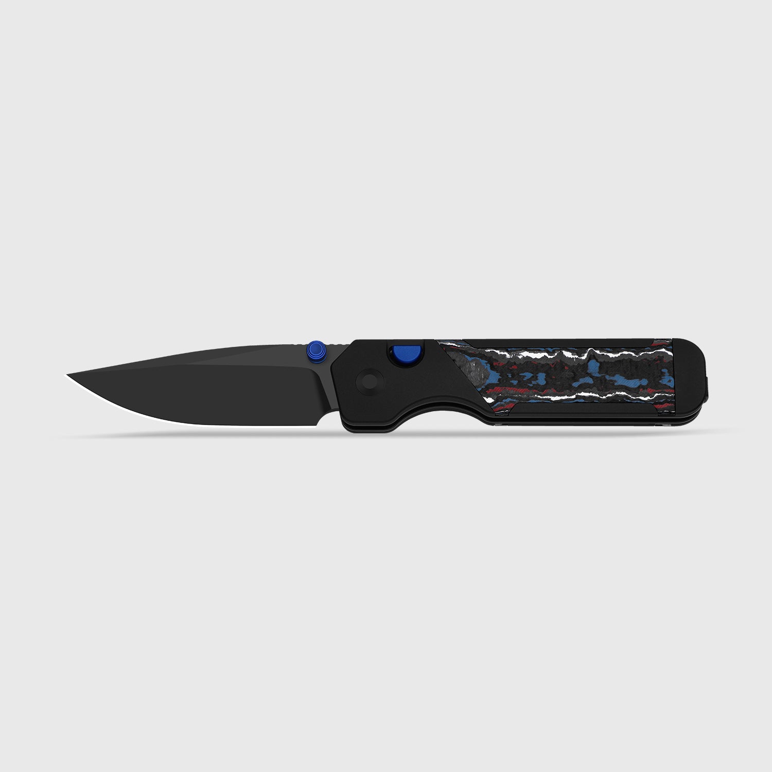 Militaw 315 KwikSwap™ | Kizer Button Liner Lock™ | M390 + Matte DLC Ultra | Aluminum & FatCarbon Nebula | KizerB™ 3634.31BDA1