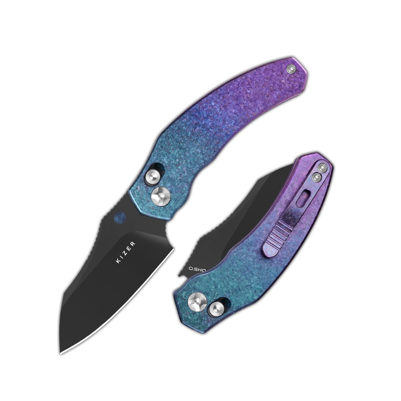 Mini Bulldog | S45VN | Titanium & Crystallized Titanium | Ki3672SA1