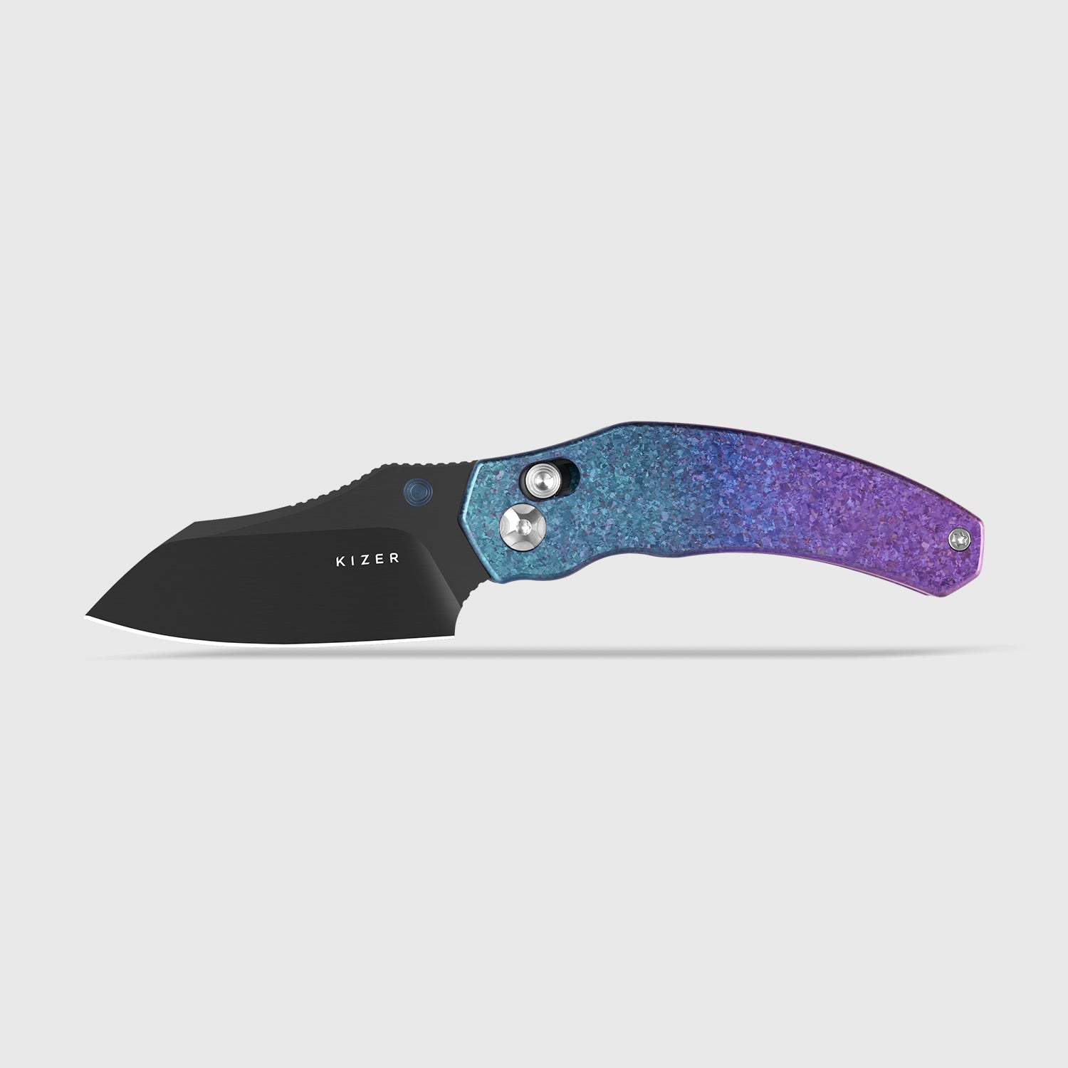Mini Bulldog | S45VN | Titanium & Crystallized Titanium | KizerB™ 3672SA1