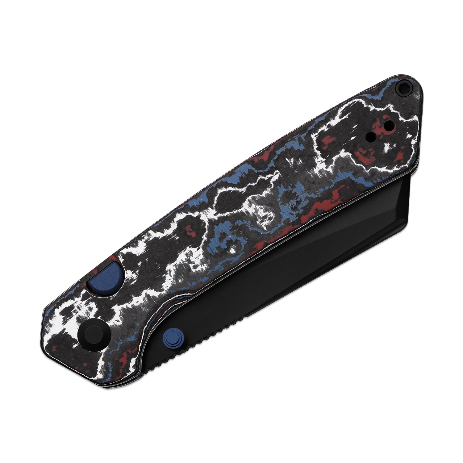 Madrac | Kizer Button Liner Lock™ | Fatcarbon Nebula | S45VN + Hollow Grind | KizerB™ 3693A1