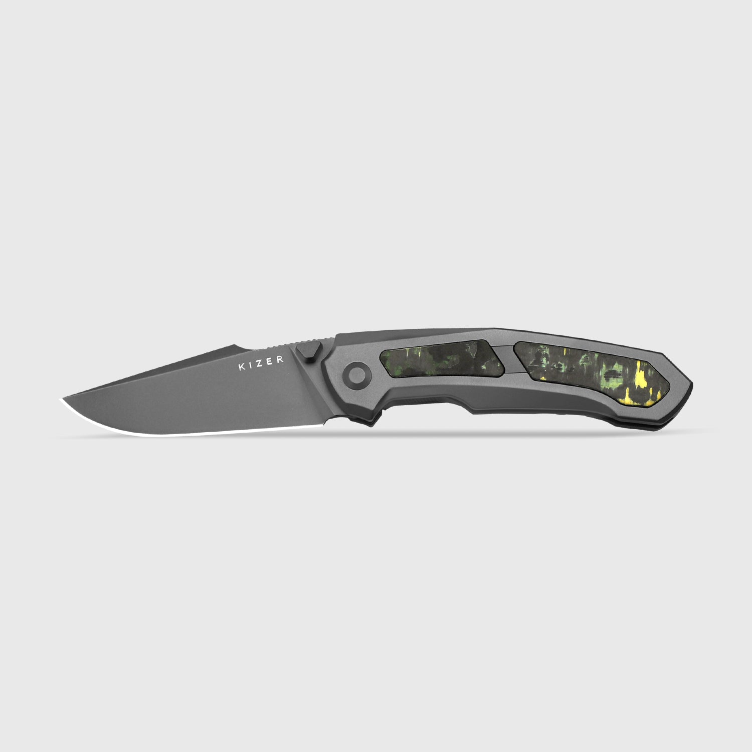Feweed | S90V | Titanium+ Fat Carbon(Toxic Storm)| KizerB™ 3694A2