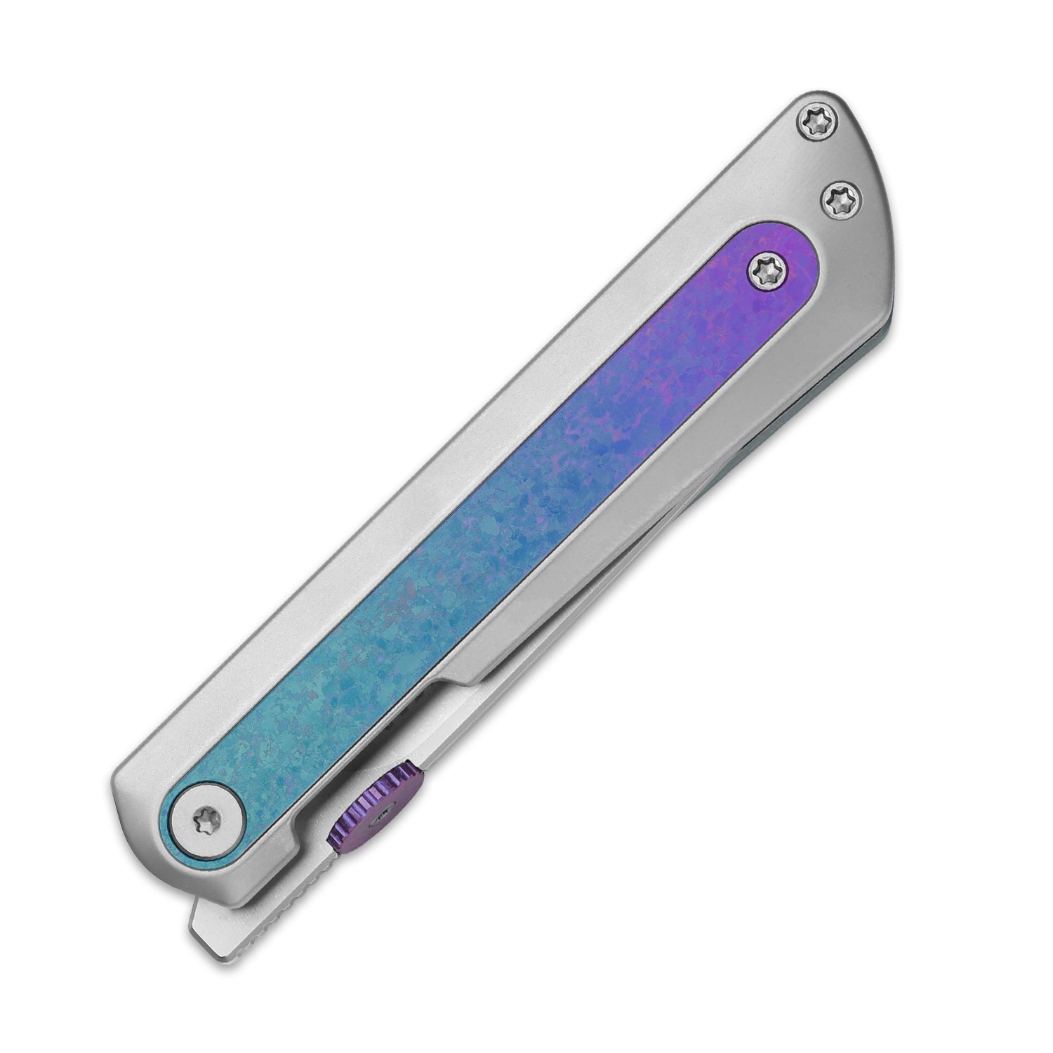 Quoll | S45VN | Titanium & Crystallized Titanium | Stonewashed | Ki3733A2