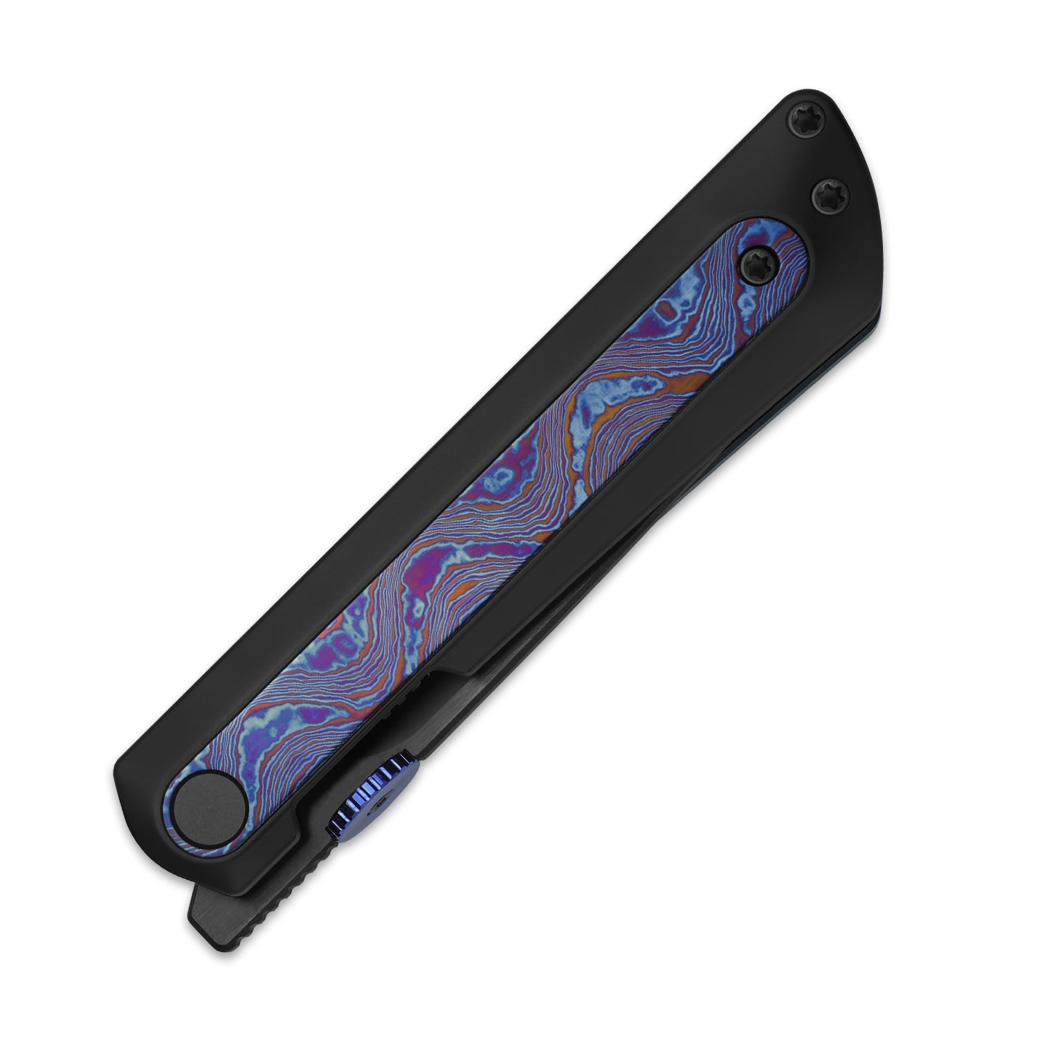 Quoll | S45VN | Titanium & Titanium Damascus | Brushed | Matte DLC-Ultra | Ki3733A3