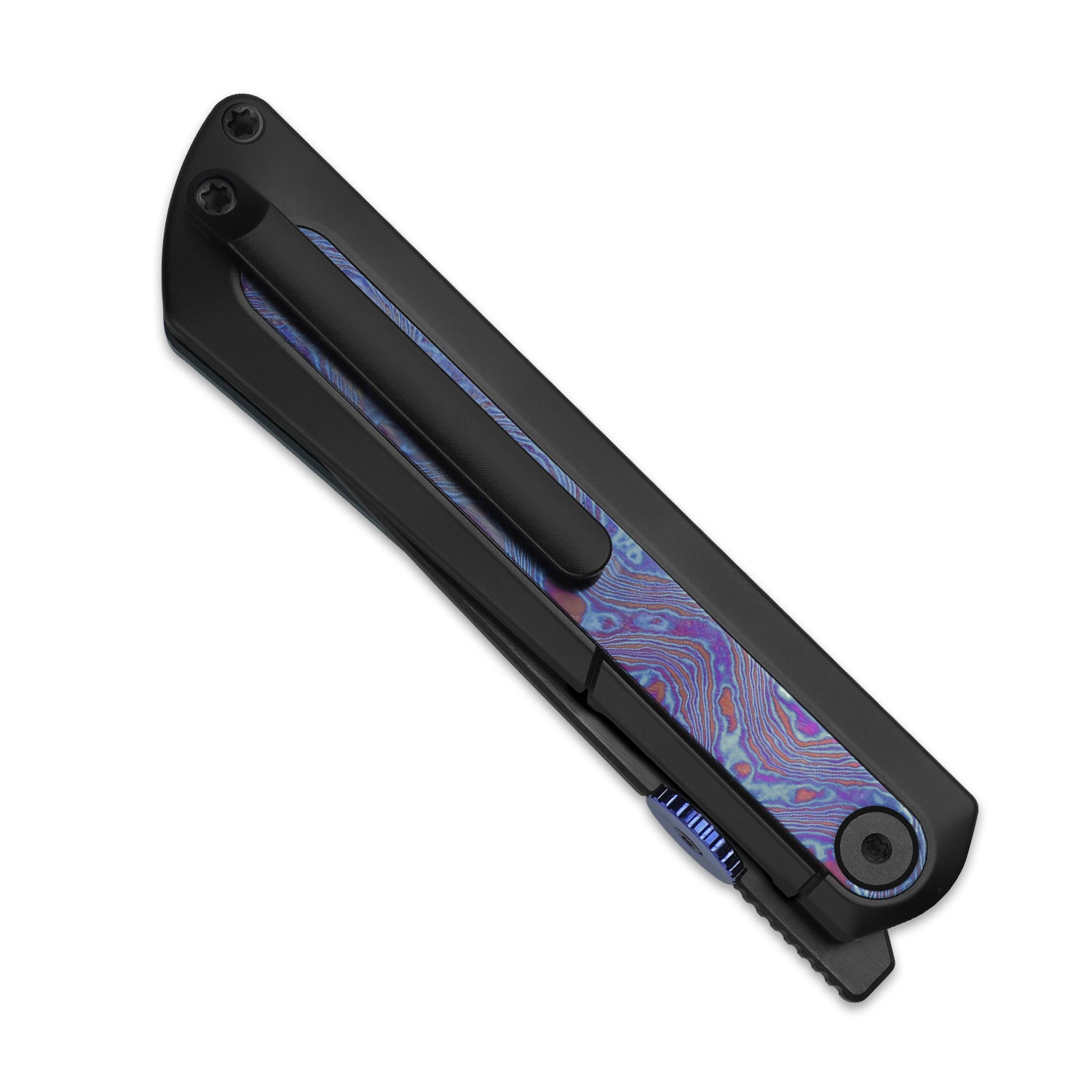 Quoll | S45VN | Titanium & Titanium Damascus | Brushed | Matte DLC-Ultra | Ki3733A3