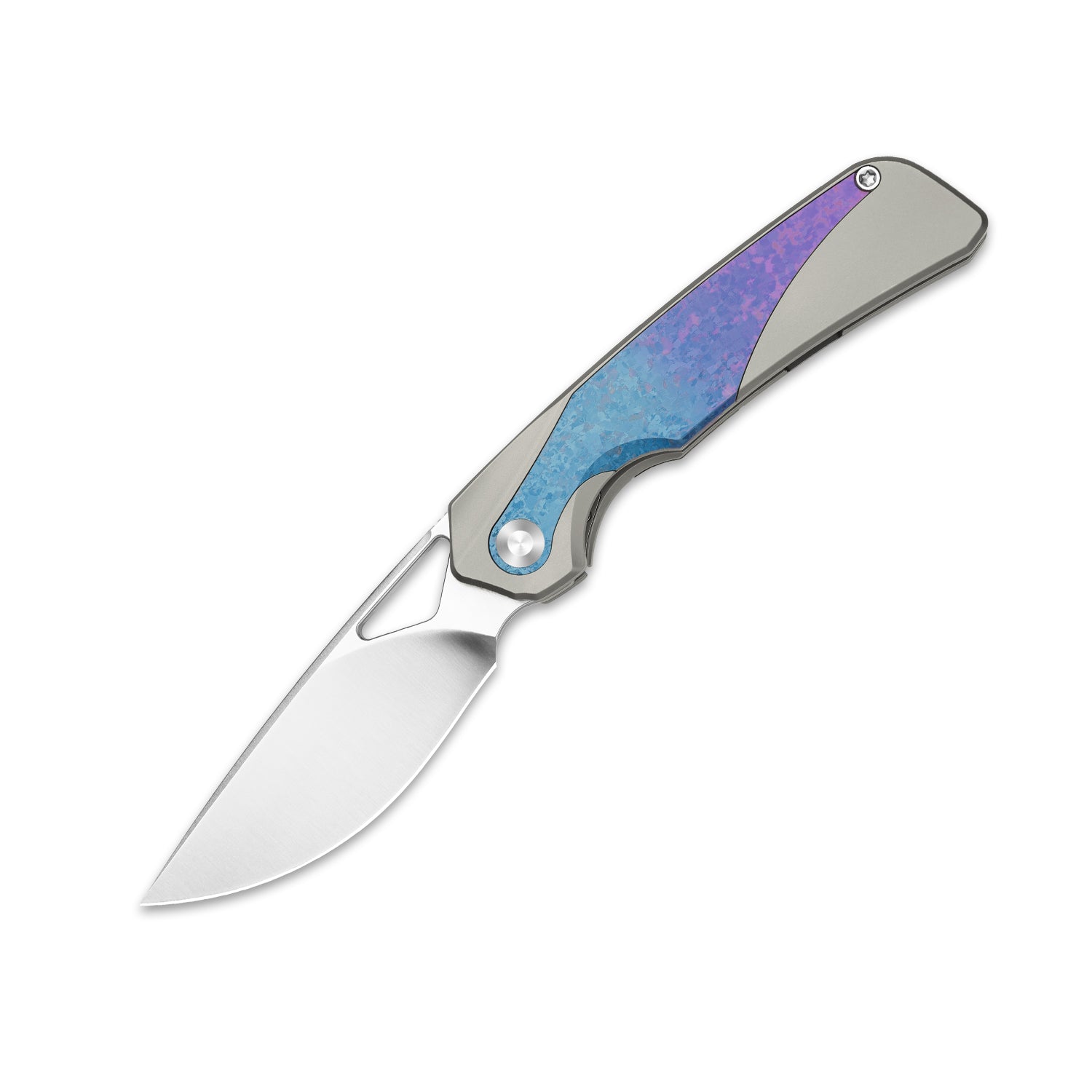 Topsail | S45VN | Titanium & Crystallized Titanium | Front Flipper | Ki3735A1