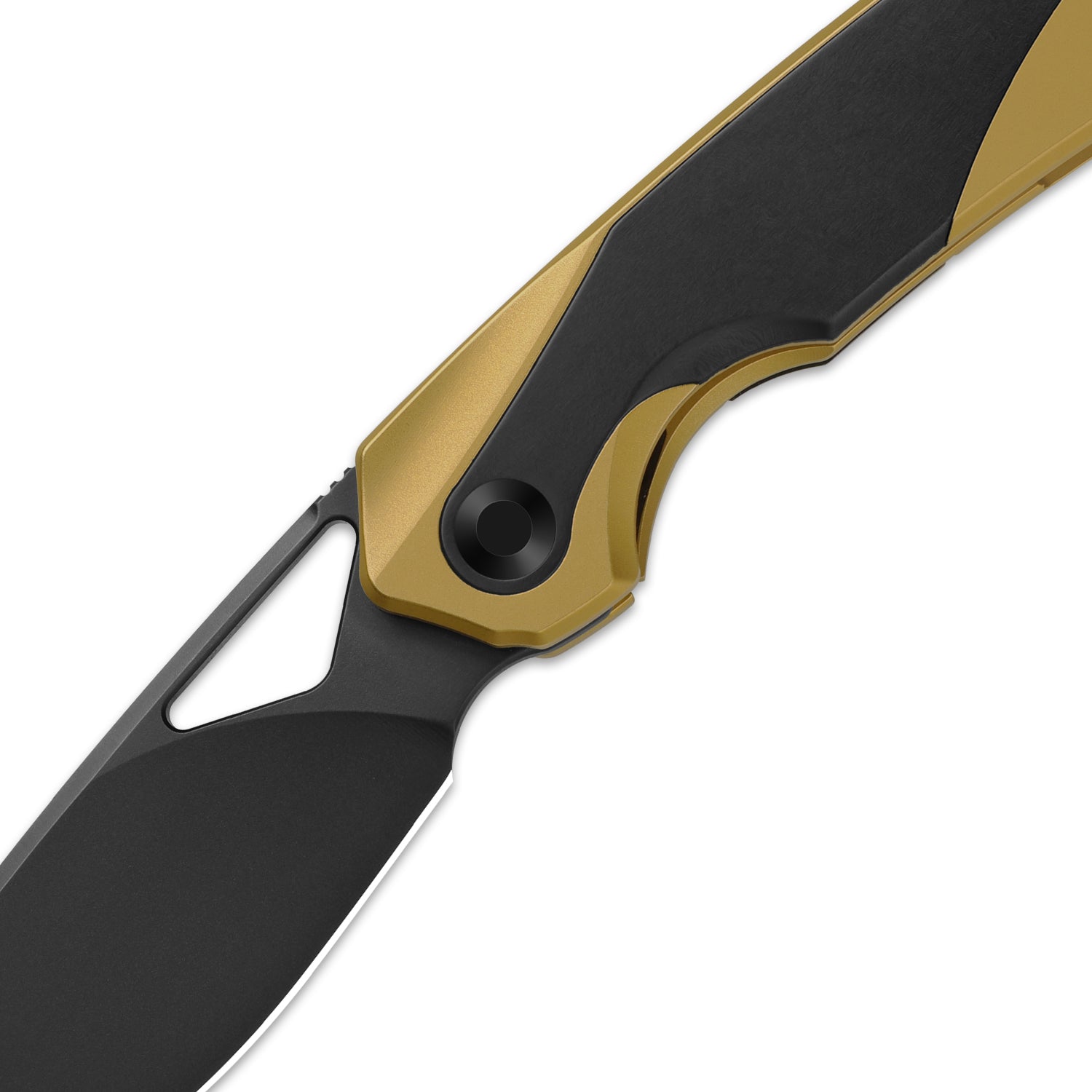 Topsail | M390 | Titanium + Stark Black Zirconium | Matte DLC Ultra | Front Flipper | KizerB™ 3735A3