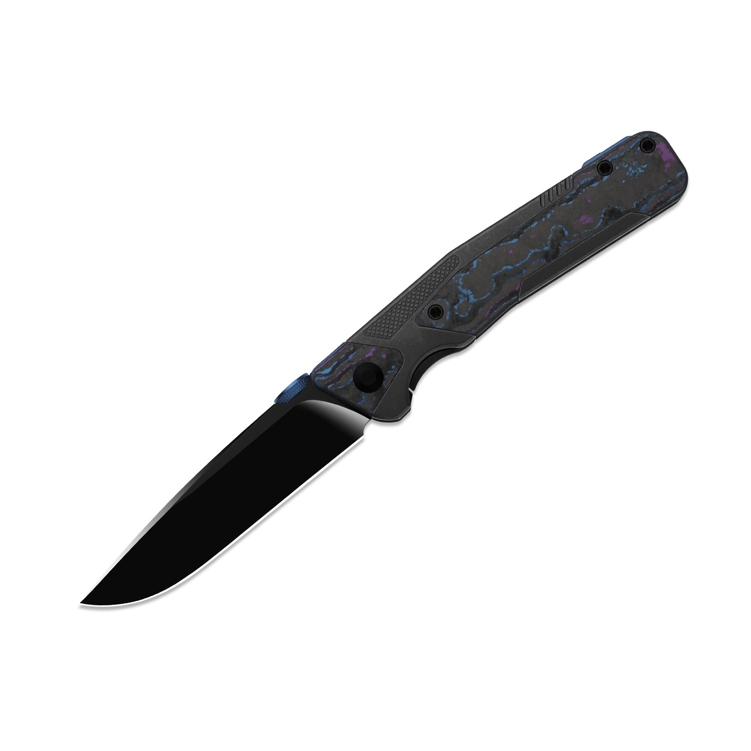 Sable Chief | K390 | Polished DLC Ultra | Titanium & CamoCarbon Damtanium | KizerB™ 3745A1
