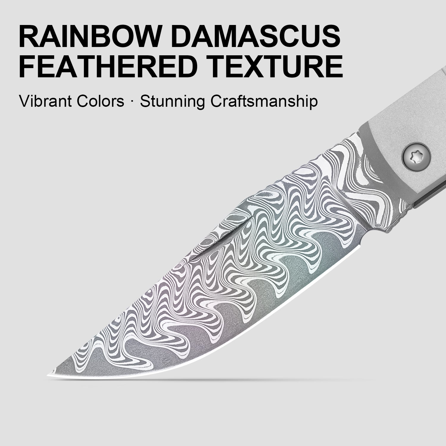 Trestle | Damascus | Aluminum & Crystallized Titanium | KizerB™ 3761A4 | Limited