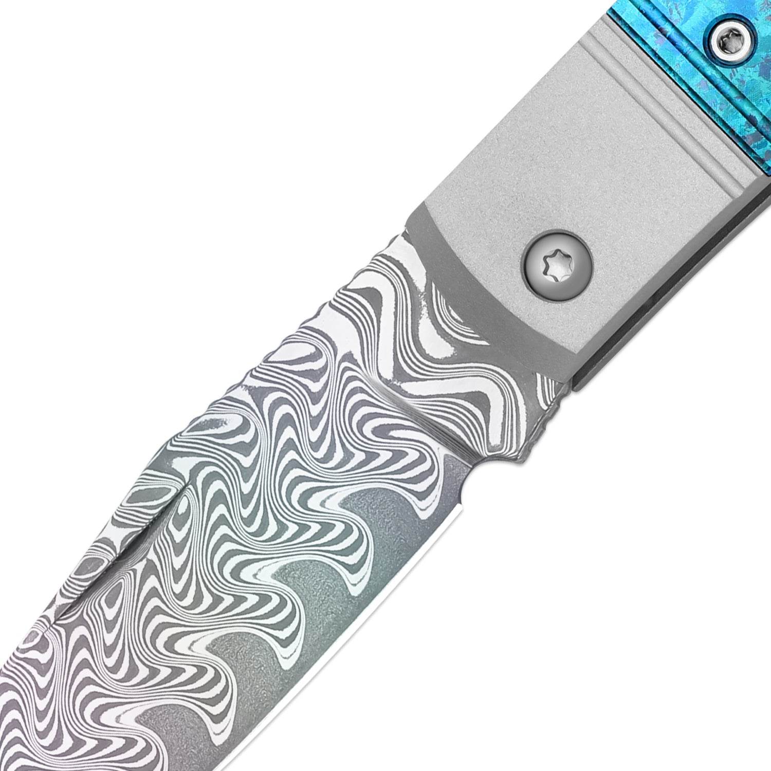 Trestle | Damascus | Aluminum & Crystallized Titanium | KizerB™ 3761A4 | Limited