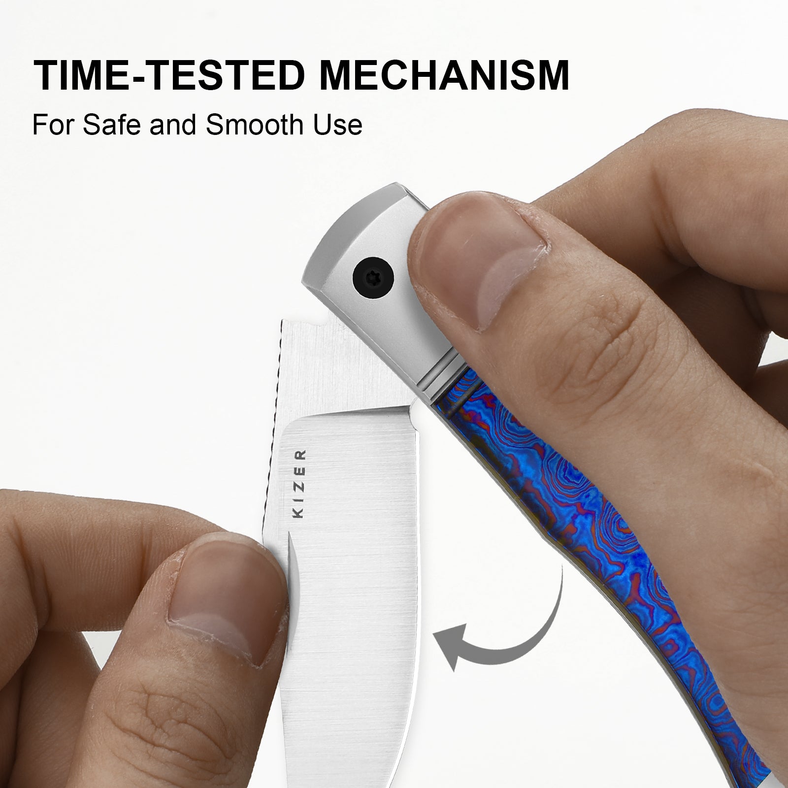 Trestle | S45VN | Titanium & Timascus | Ki3761A5 | Limited