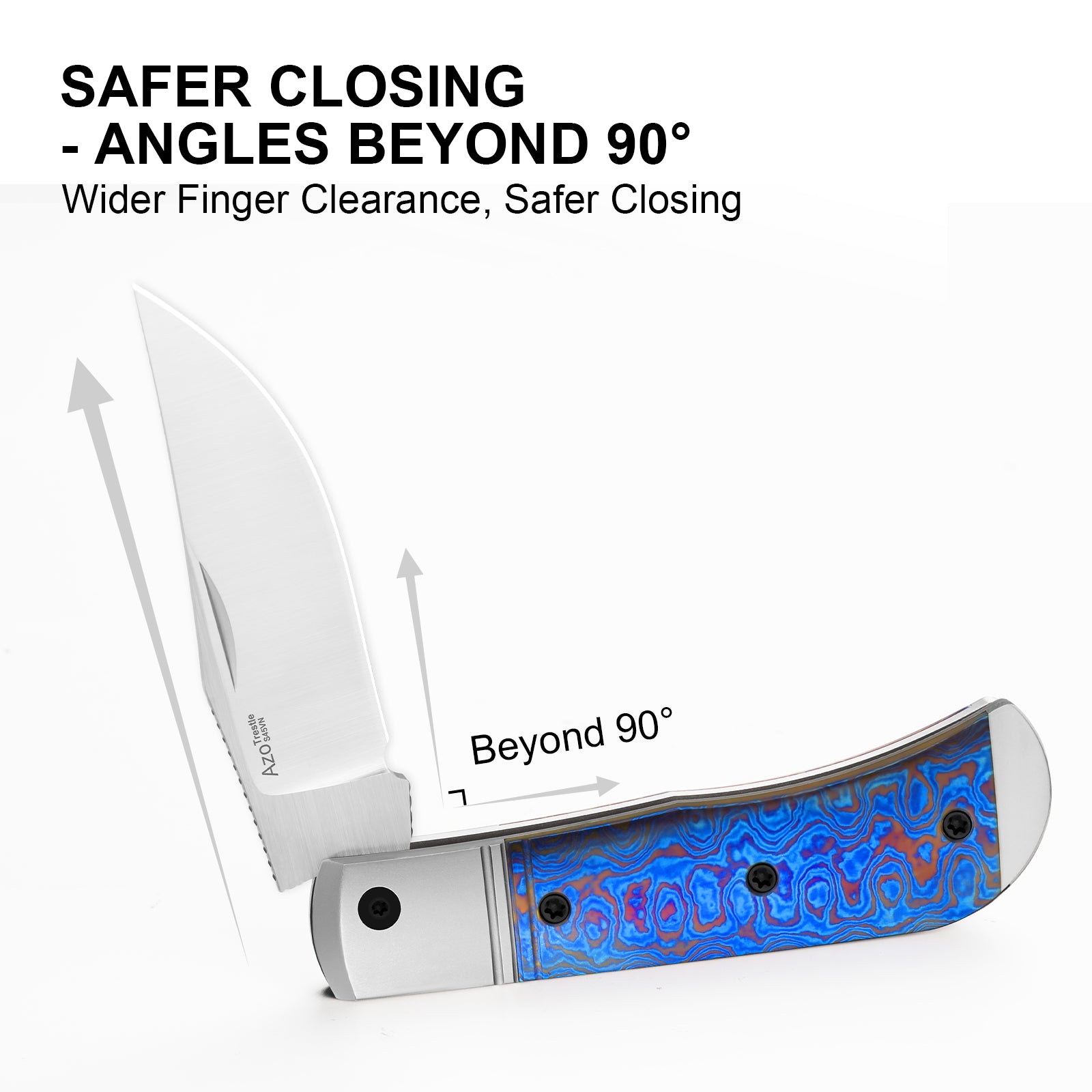 Trestle | S45VN | Titanium & Timascus | Ki3761A5 | Limited