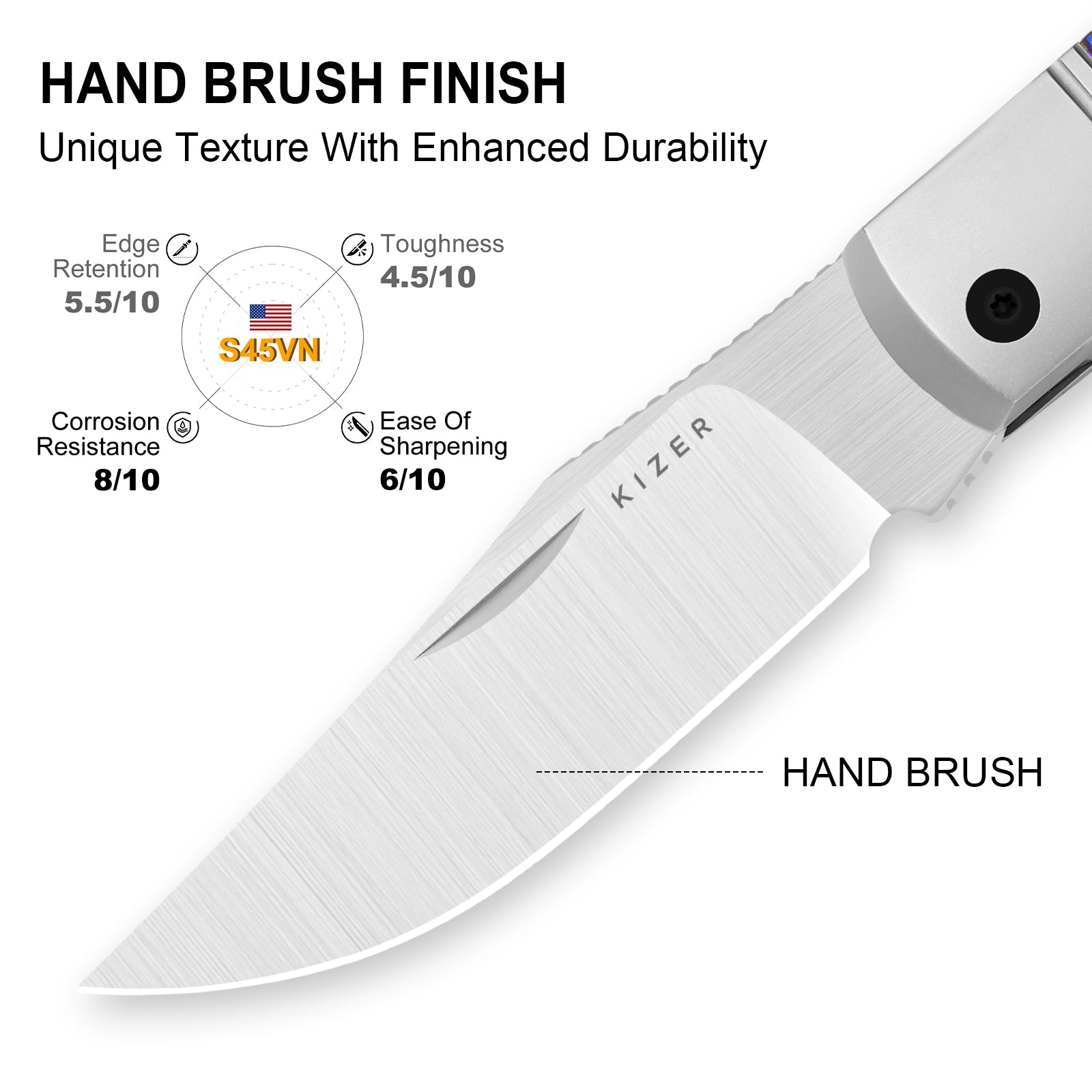 Trestle | S45VN | Titanium & Timascus | Ki3761A5 | Limited