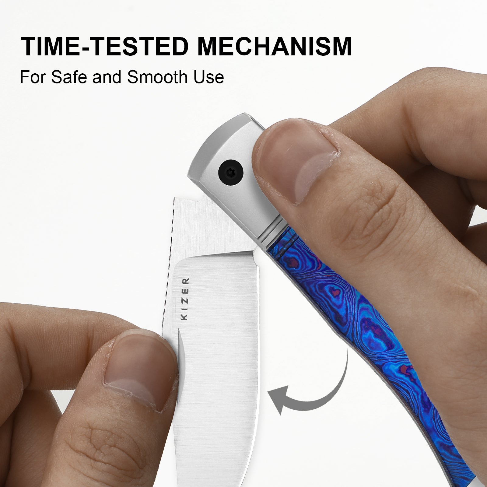 Trestle | M390 | Titanium & Timascus | KizerB™ 3761A6 | Limited