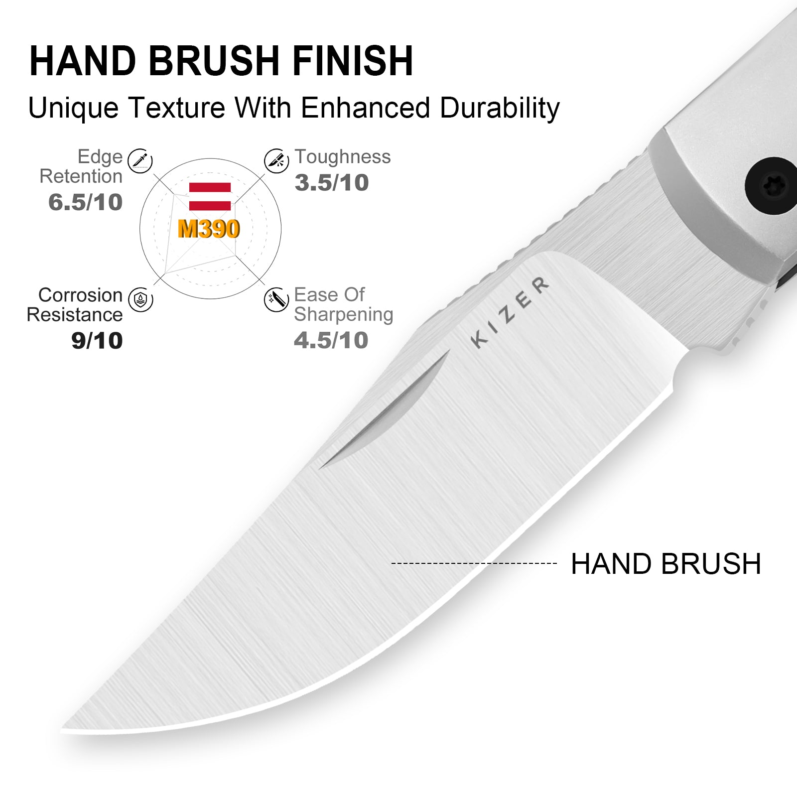 Trestle | M390 | Titanium & Timascus | KizerB™ 3761A6 | Limited