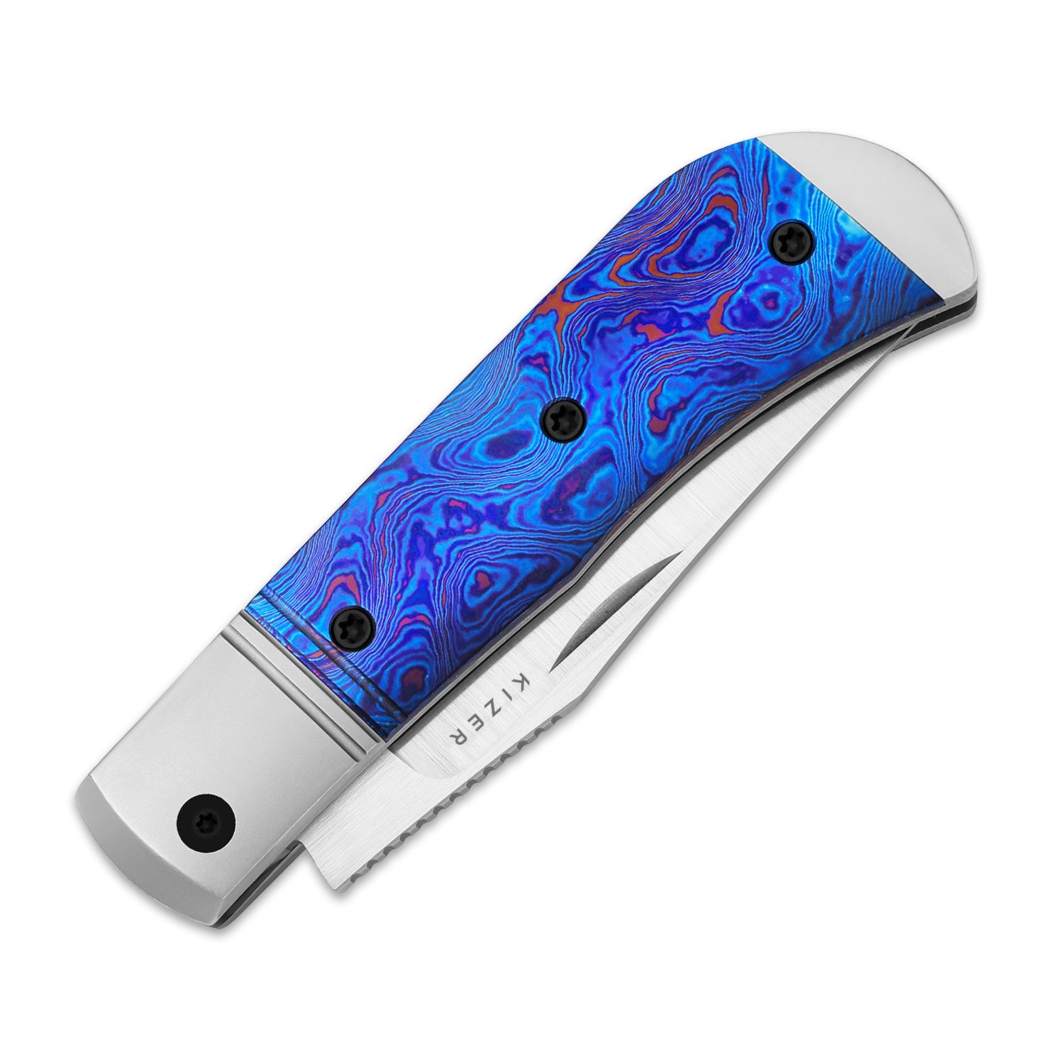 Trestle | M390 | Titanium & Timascus | KizerB™ 3761A6 | Limited