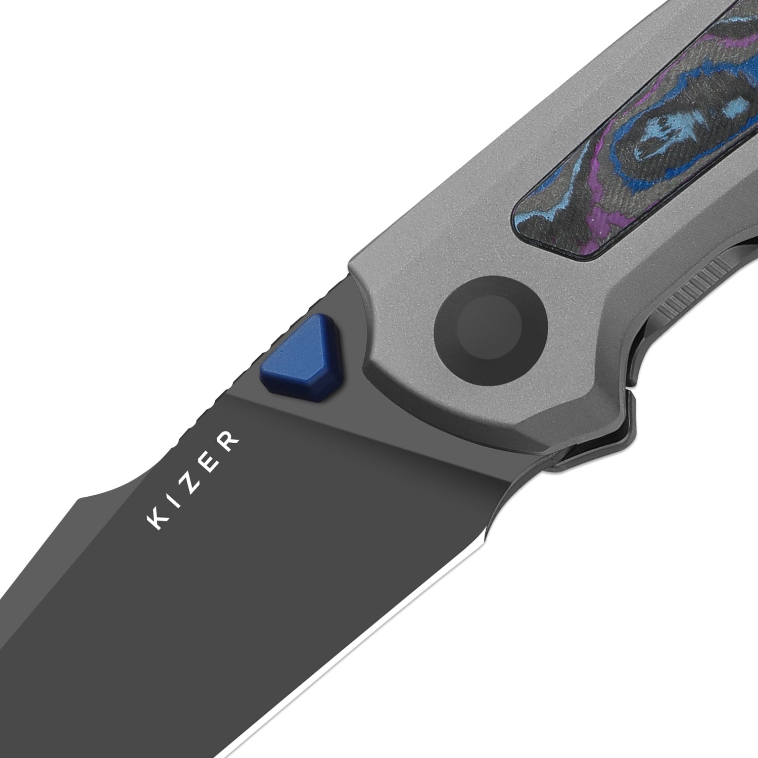 Kizer Feweed XL Knife Damtanium Camo Carbon S90V BLADE DISTRICT EXCLUSIVE