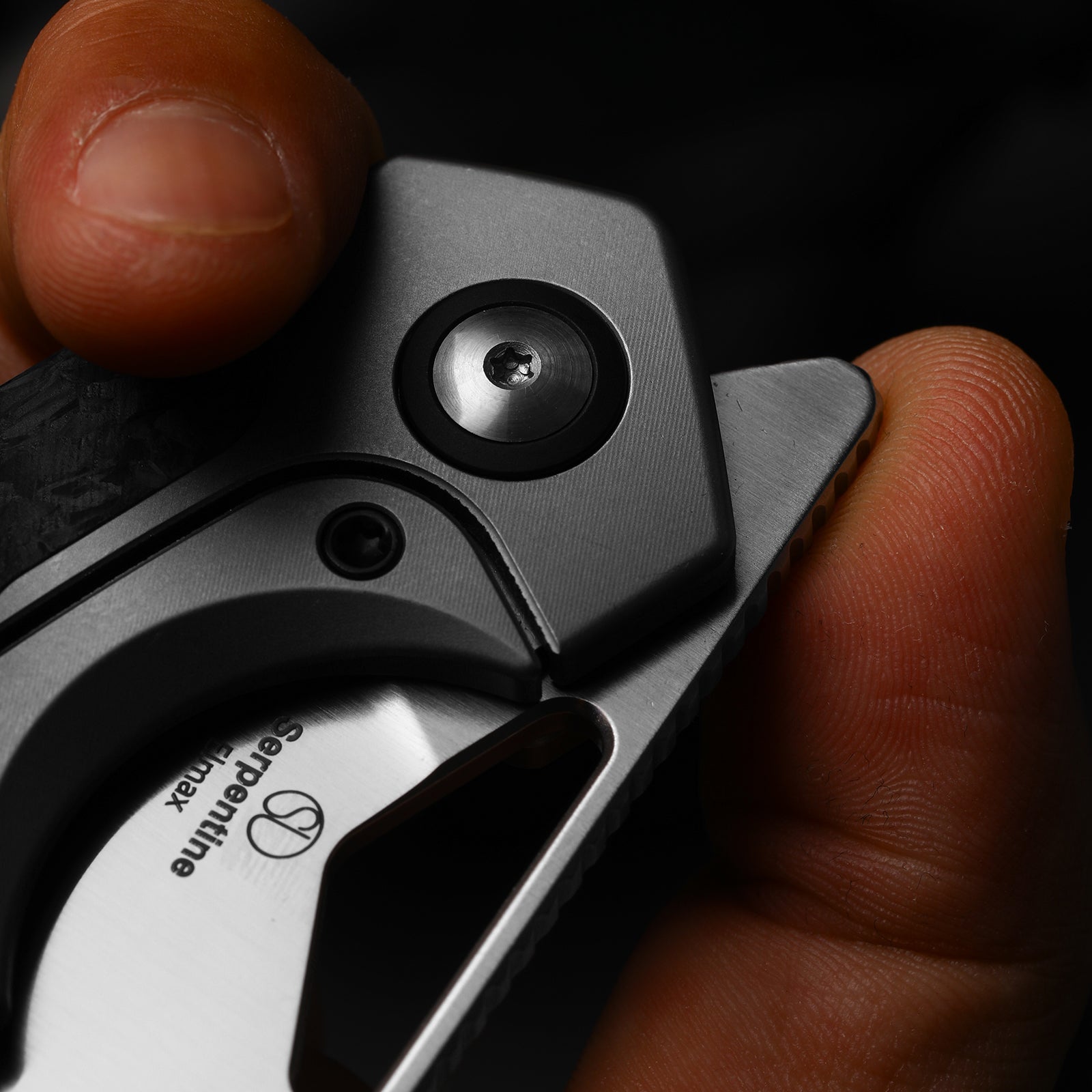 Serpentine | Jonathan Styles | Elmax | Thumb Hole & Front Flipper | Frame Lock | KizerB™ 3759FDA1