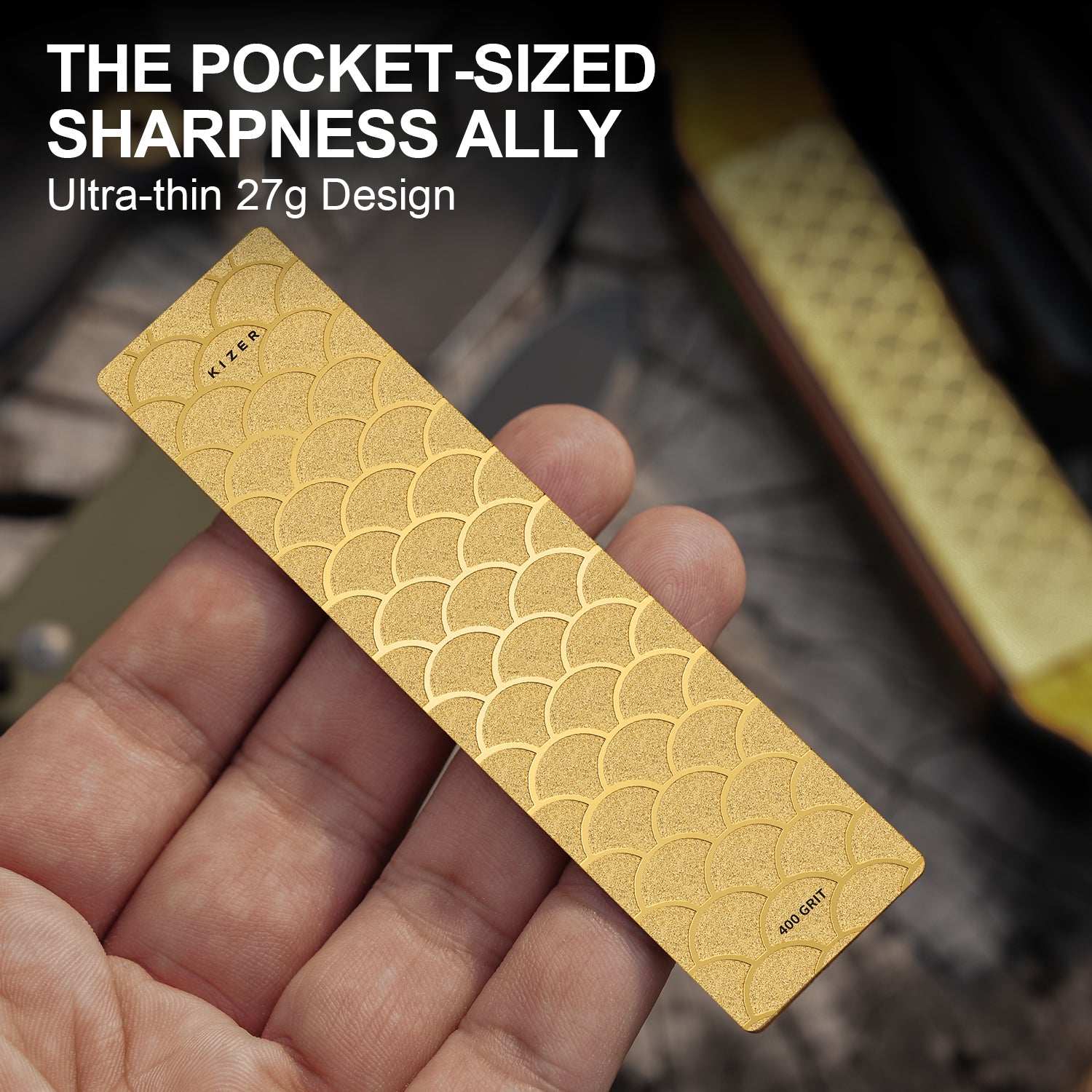 Manganese Steel EDC Pocket Whetstone T119