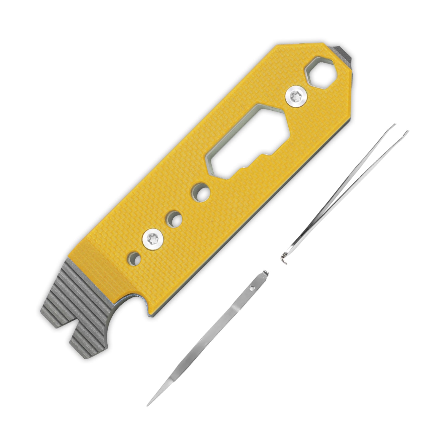 Kizer Titanium & G10 EDC Multi-Functional Tools Yellow Pac-Bar