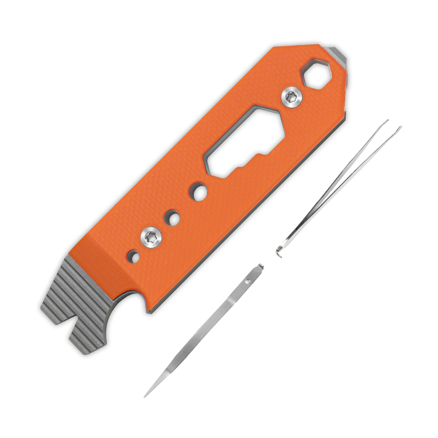 Kizer Titanium & G10 EDC Multi-Functional Tools Orange Pac-Bar
