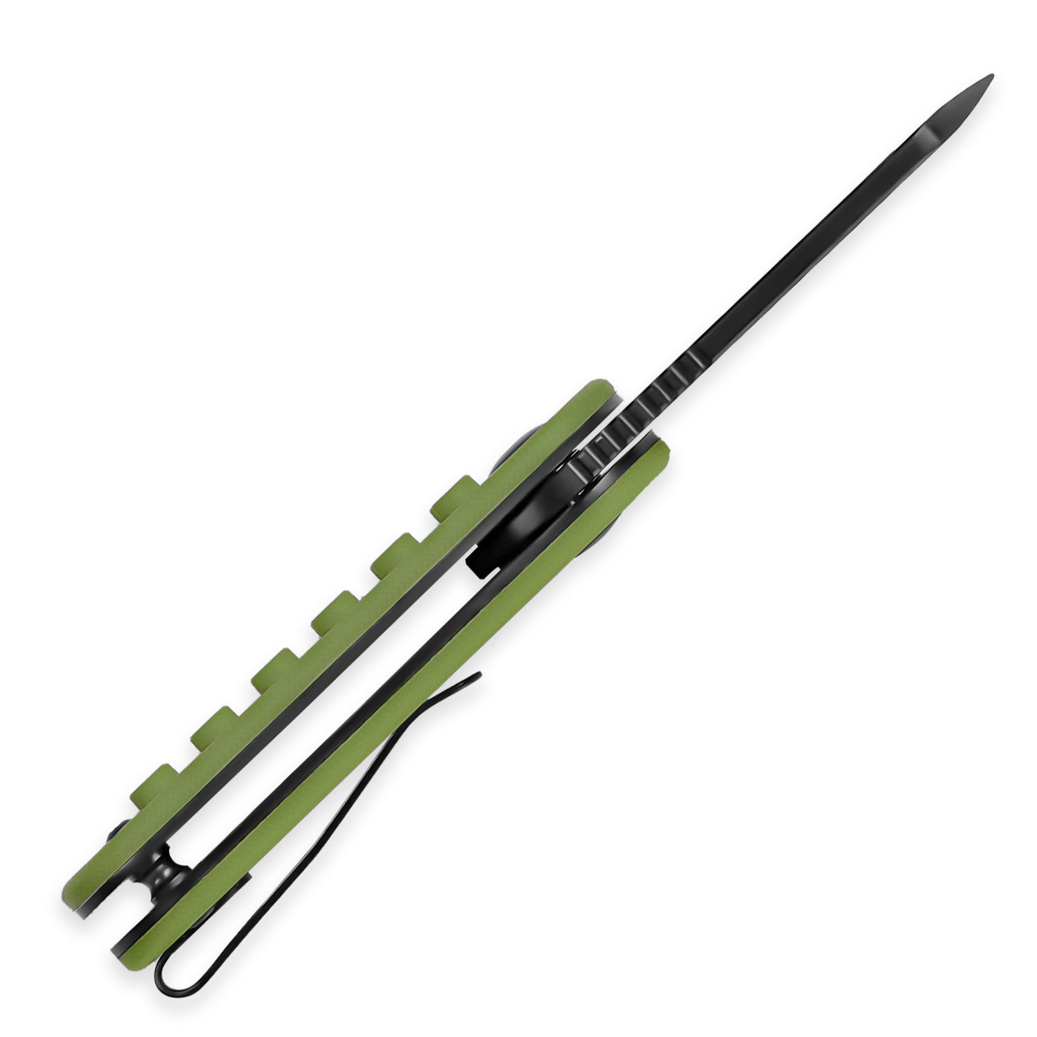 Mini Bay | 14C28N | Green Brick G10 Handle | KizerV™ 2583A3
