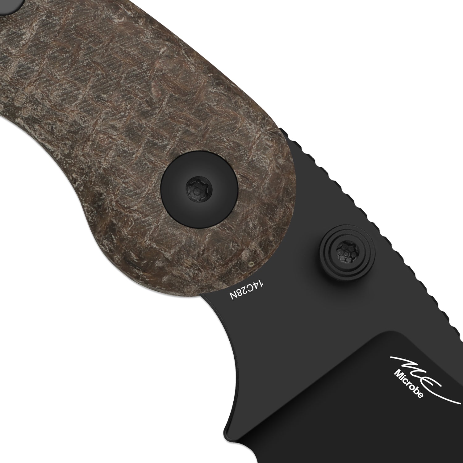 Microbe™ | GID Canvas Micarta Handle | Kizer Button Liner Lock™ | 14C28N | KizerV™ 2742A10