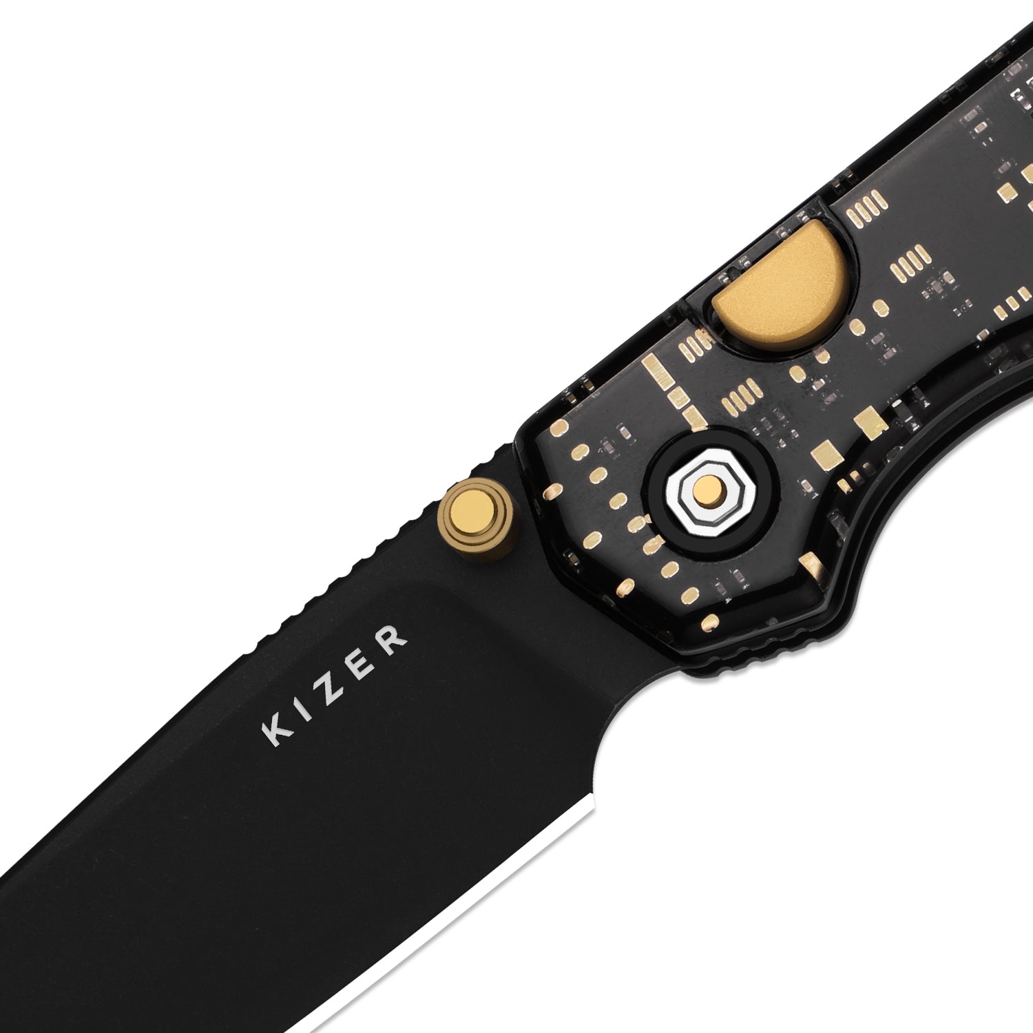 Begleiter 2.9 | Kizer Button Liner Lock™ | BD1N | Resin & PCB | Satin Finish | KizerV™ 3458.2BDA3