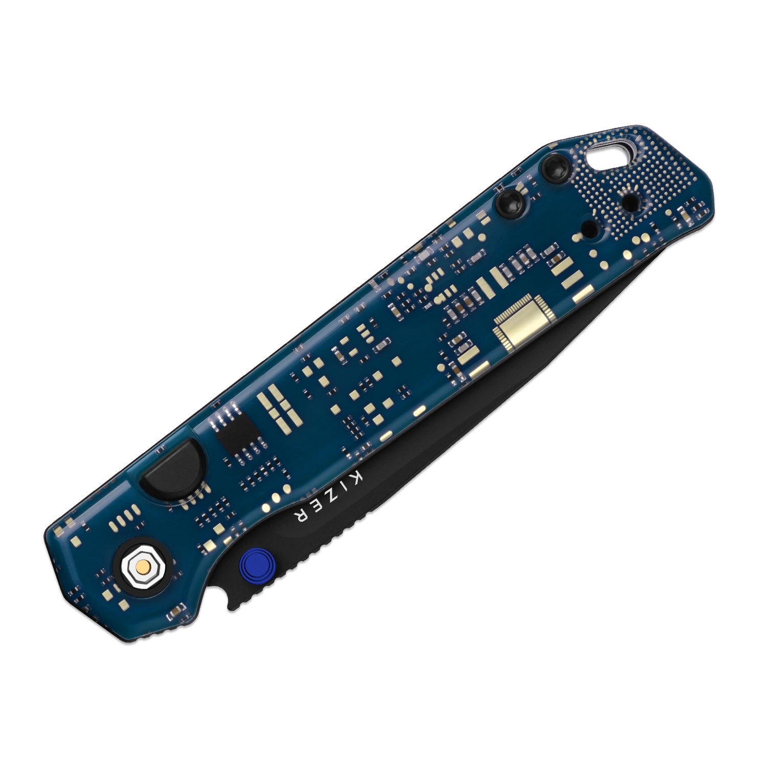 Begleiter PCB | Kizer Button Liner Lock™ | BD1N | Resin & PCB | Black PVD Coating | KizerV™ 3458.2BDA6
