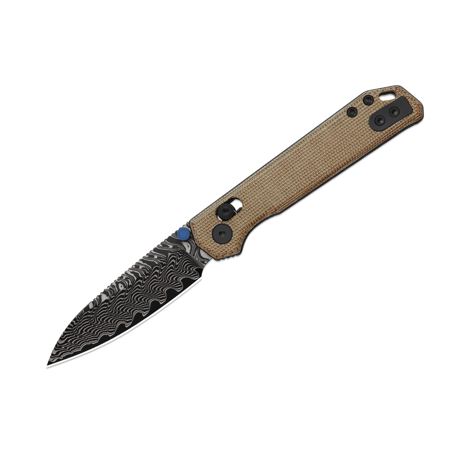 Begleiter 2.9 | Kizer Clutch Lock™ | Norplex UltreX™ Micarta | Damascus | KizerV™ 3458.2CDA2
