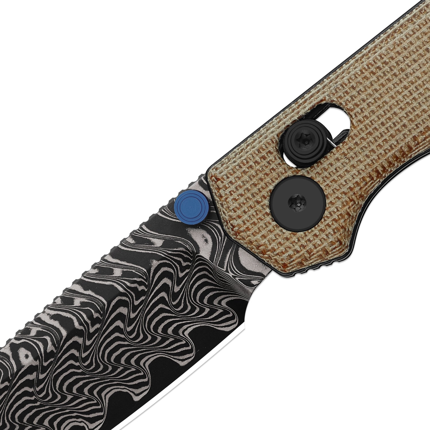 Begleiter 2.9 | Kizer Clutch Lock™ | Norplex UltreX™ Micarta | Damascus | KizerV™ 3458.2CDA2