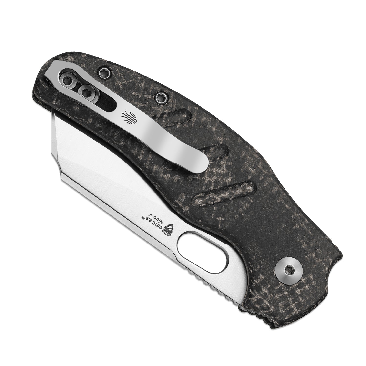 Sheepdog® C01C 2.9 BS | Current Micarta (Black Burlap) | Kizer Button Liner Lock™ | Nitro-V | KizerV™ 3488.29BSA5