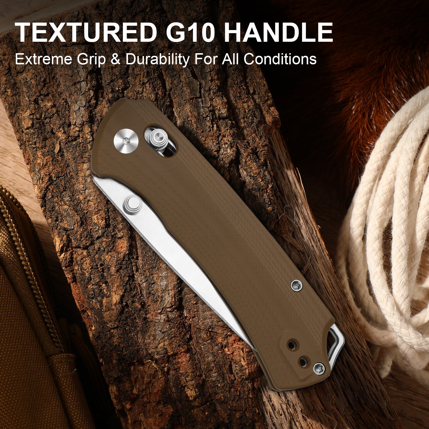 T1 CD | Kizer Clutch Lock™ | Drop Point Blade | Nitro-V | G10 | KizerV™ 3490.2CA2