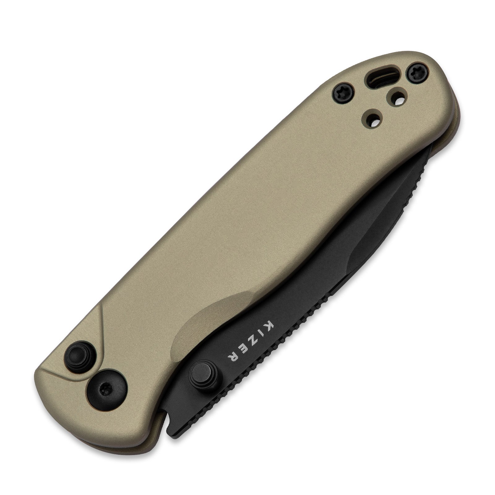 Drop Bear® 2 | Kizer Button Liner Lock™ | Nitro-V | Aluminum | KizerV™ 3619.2CD1