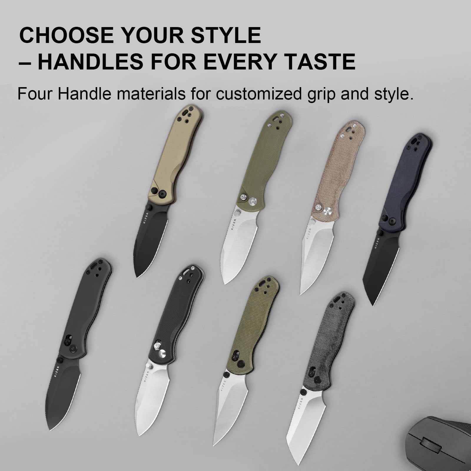 Drop Bear® 2 | Kizer Button Liner Lock™ | Nitro-V | Richlite | Matte DLC Coating | KizerV™ 3619.2CS1