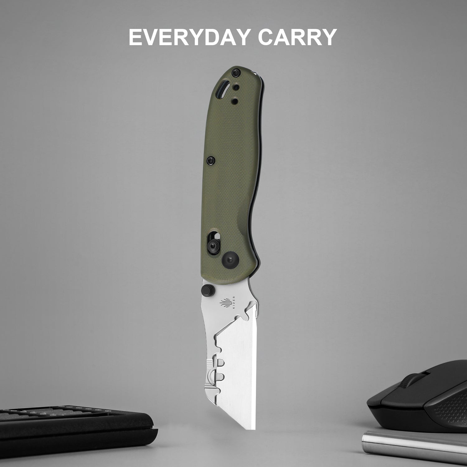 Drop Bear® Utility | Kizer Clutch Lock™ | Uti BEAR 2 | SK5 & 50Cr15MoV | G10 | KizerV™ 3619JA6